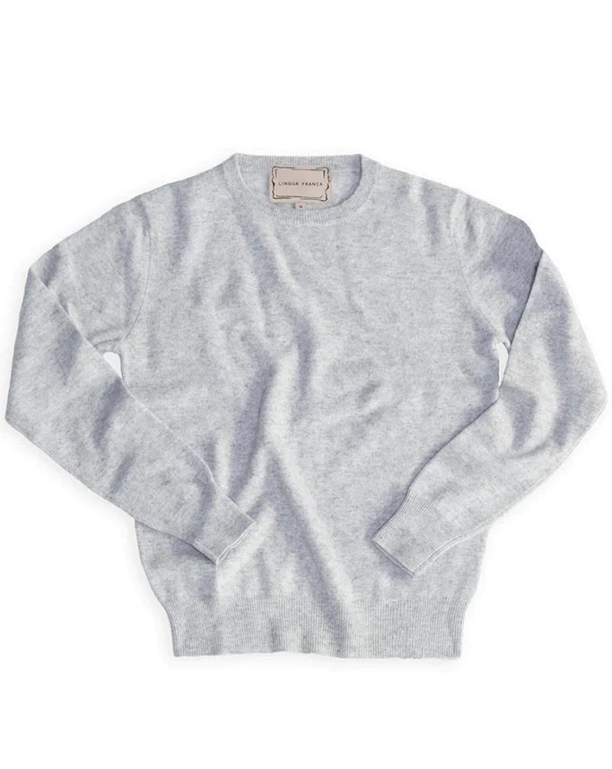 Crewneck Cashmere Sweater - Smoke