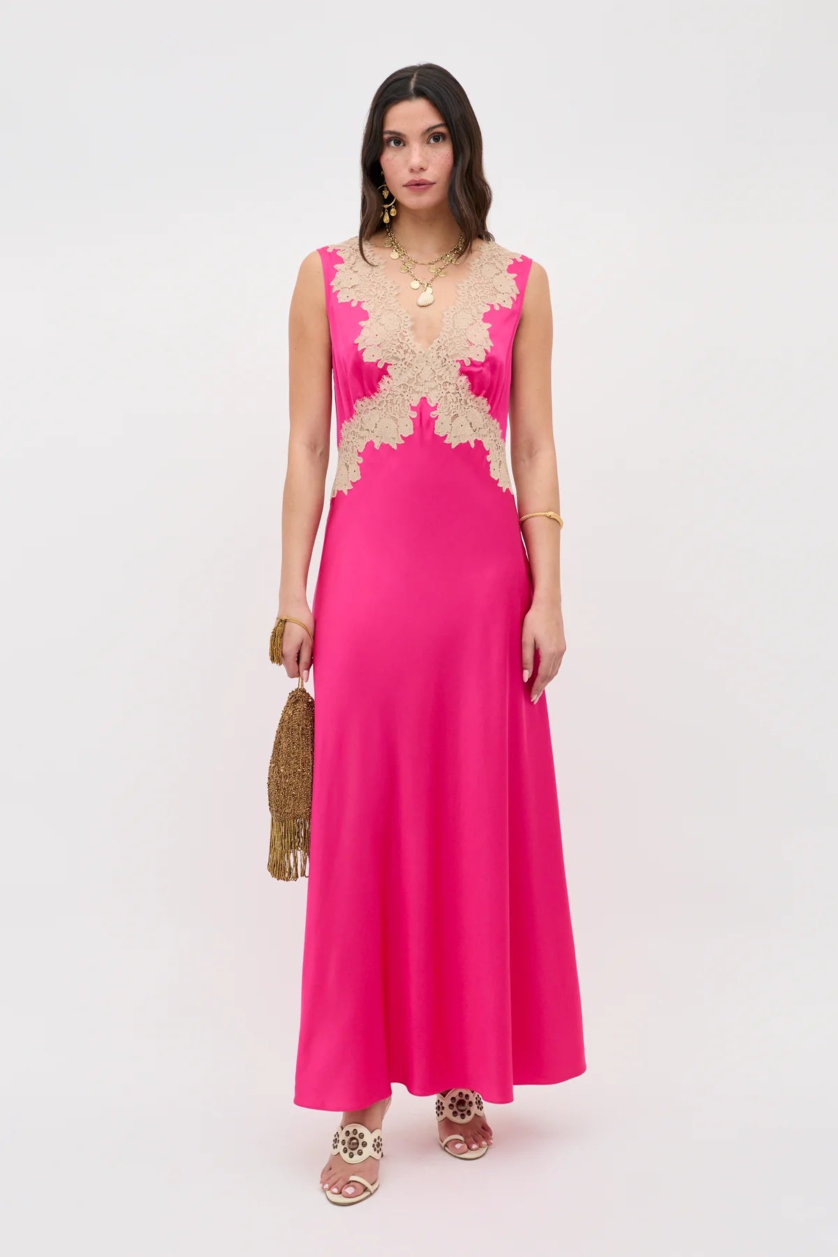 Lysandra Dress - Cerise