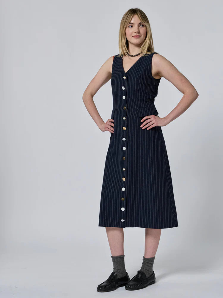 Oliver Vest Dress - Navy