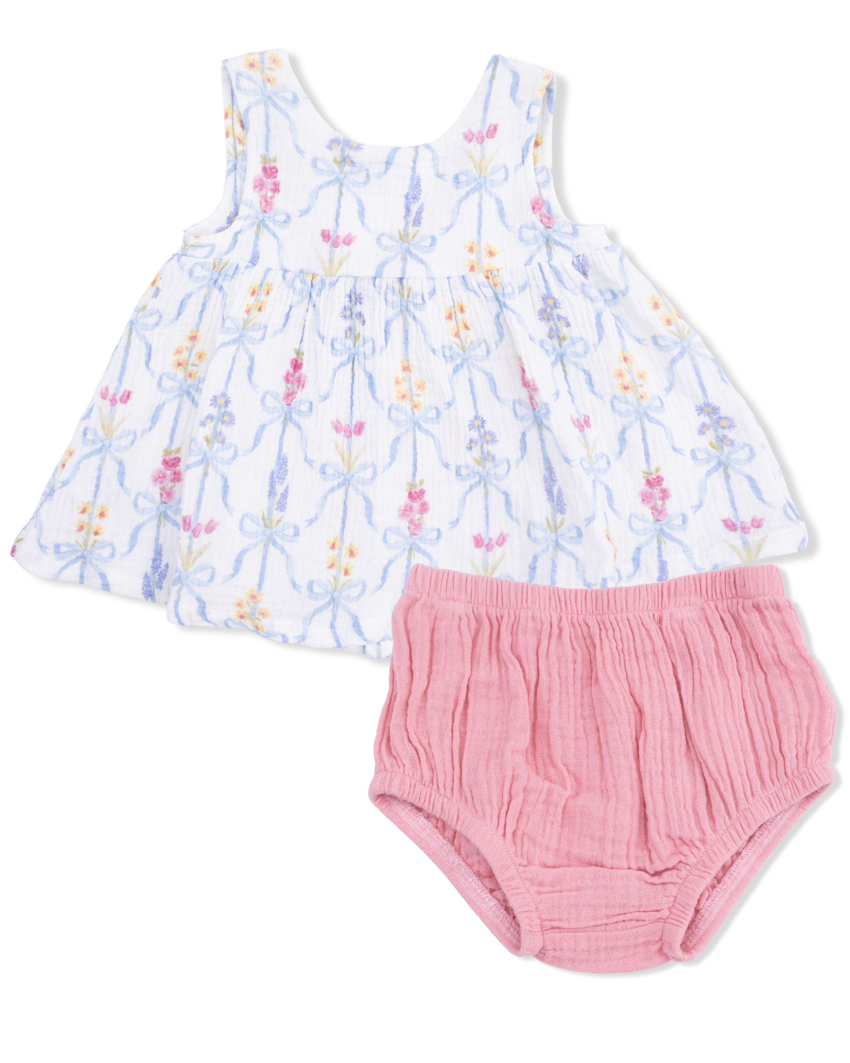 Dress with Bow and Bloomer - Ribbon Bouquets
