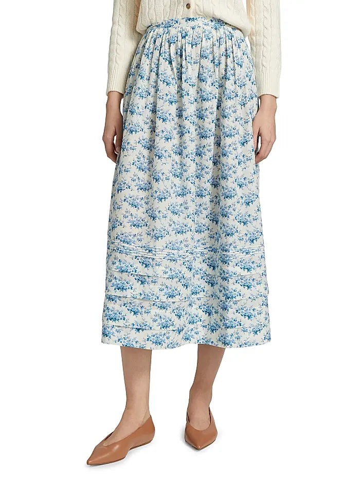 Marcie Skirt - Bleu Rosier Floral