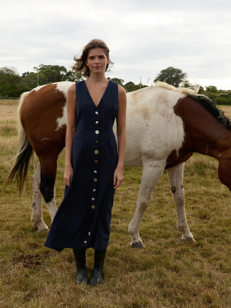 Oliver Vest Dress - Navy