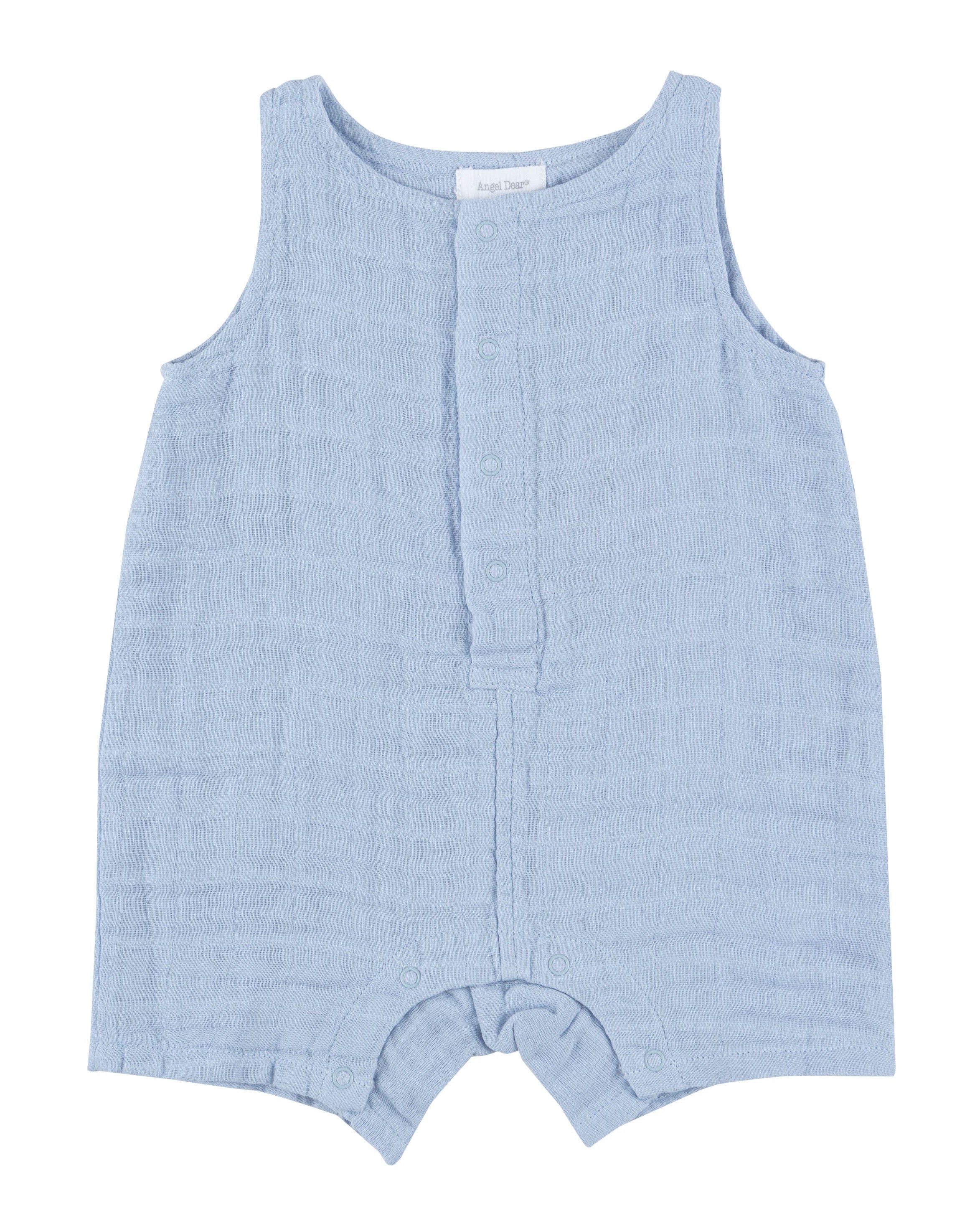 Shortie Romper - Dusty Blue Muslin