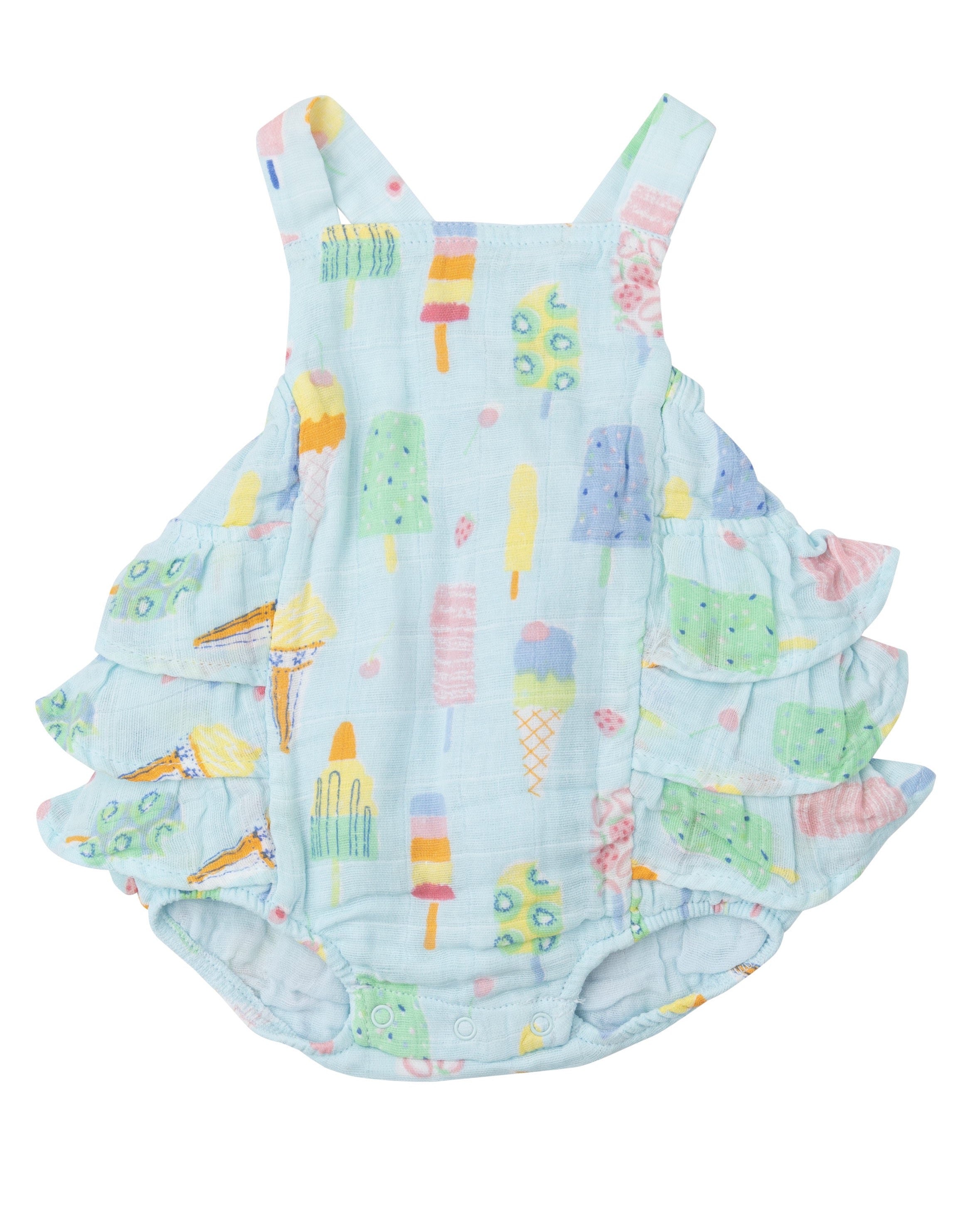 Ruffle Sunsuit - Fruit Dream Popsicles