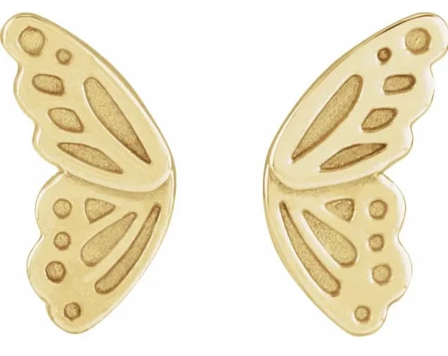 Butterfly Wing Studs - Single
