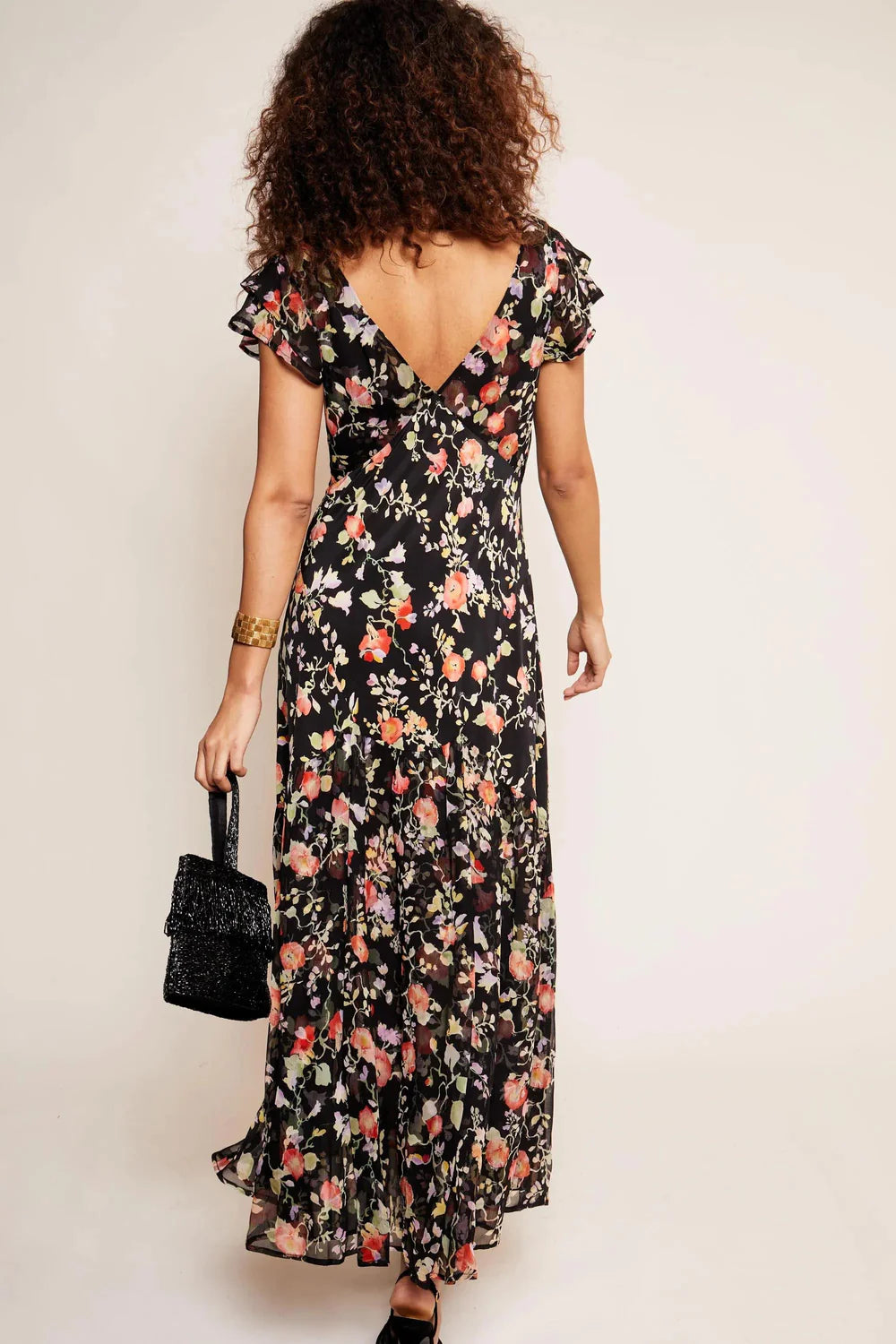 Cinzia Dress - Waterblossom Noir