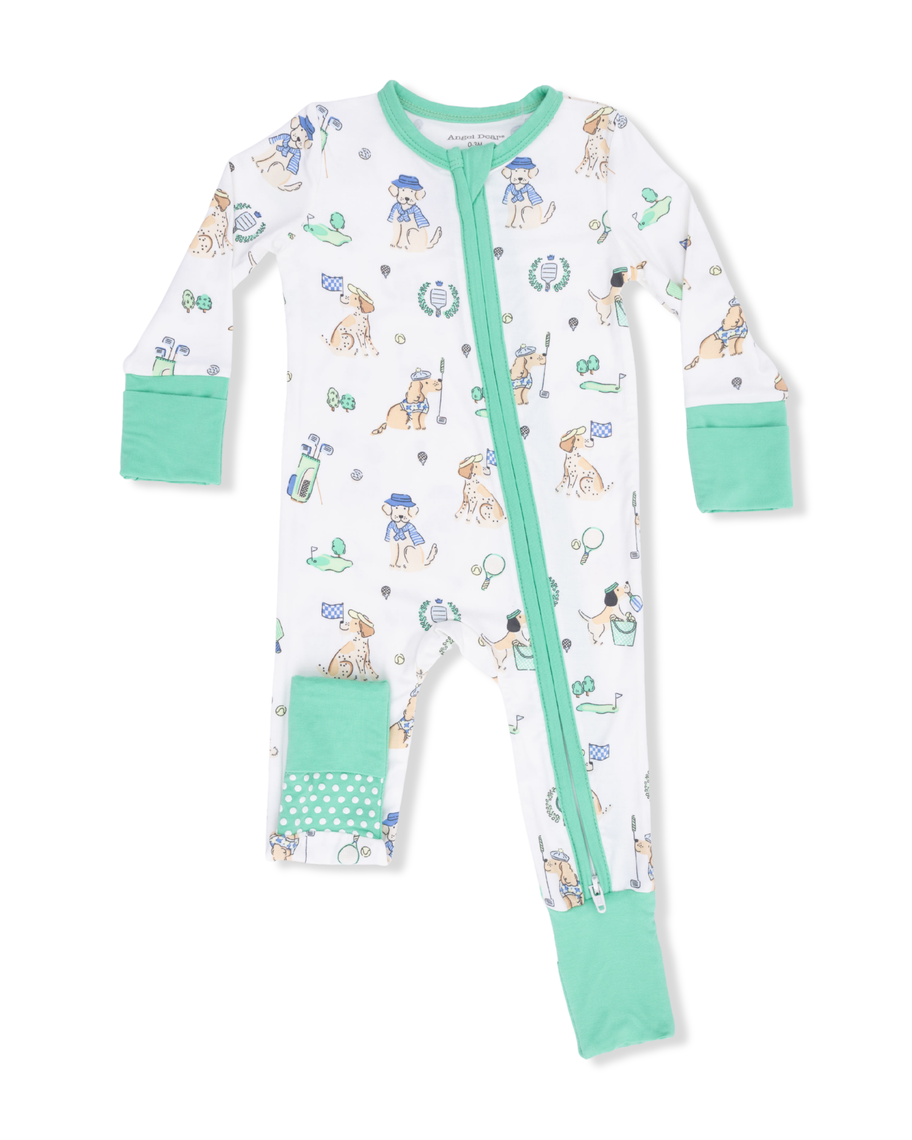 Convertible Romper - Country Club Dogs Neutral