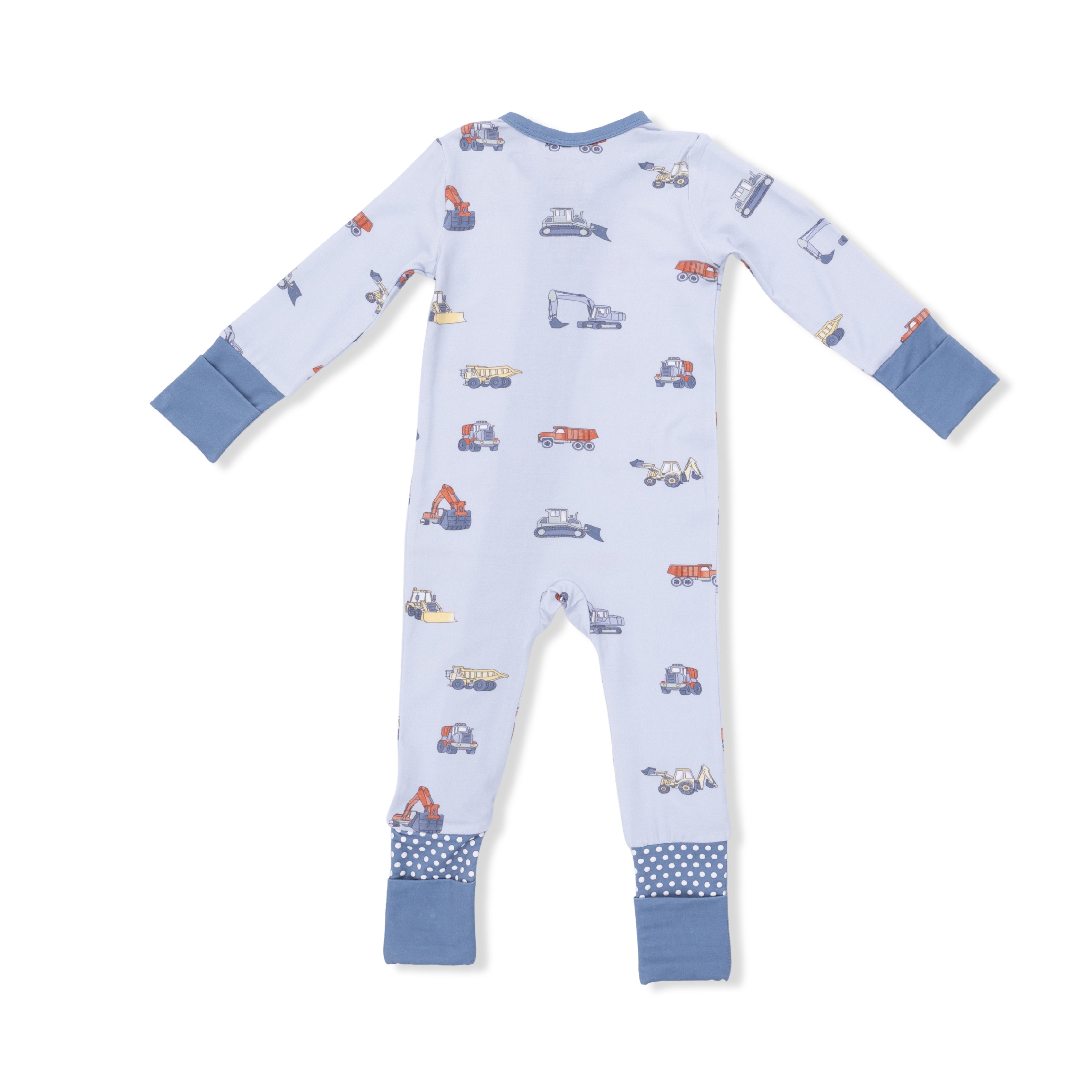 Convertible Romper - Construction Vehicles