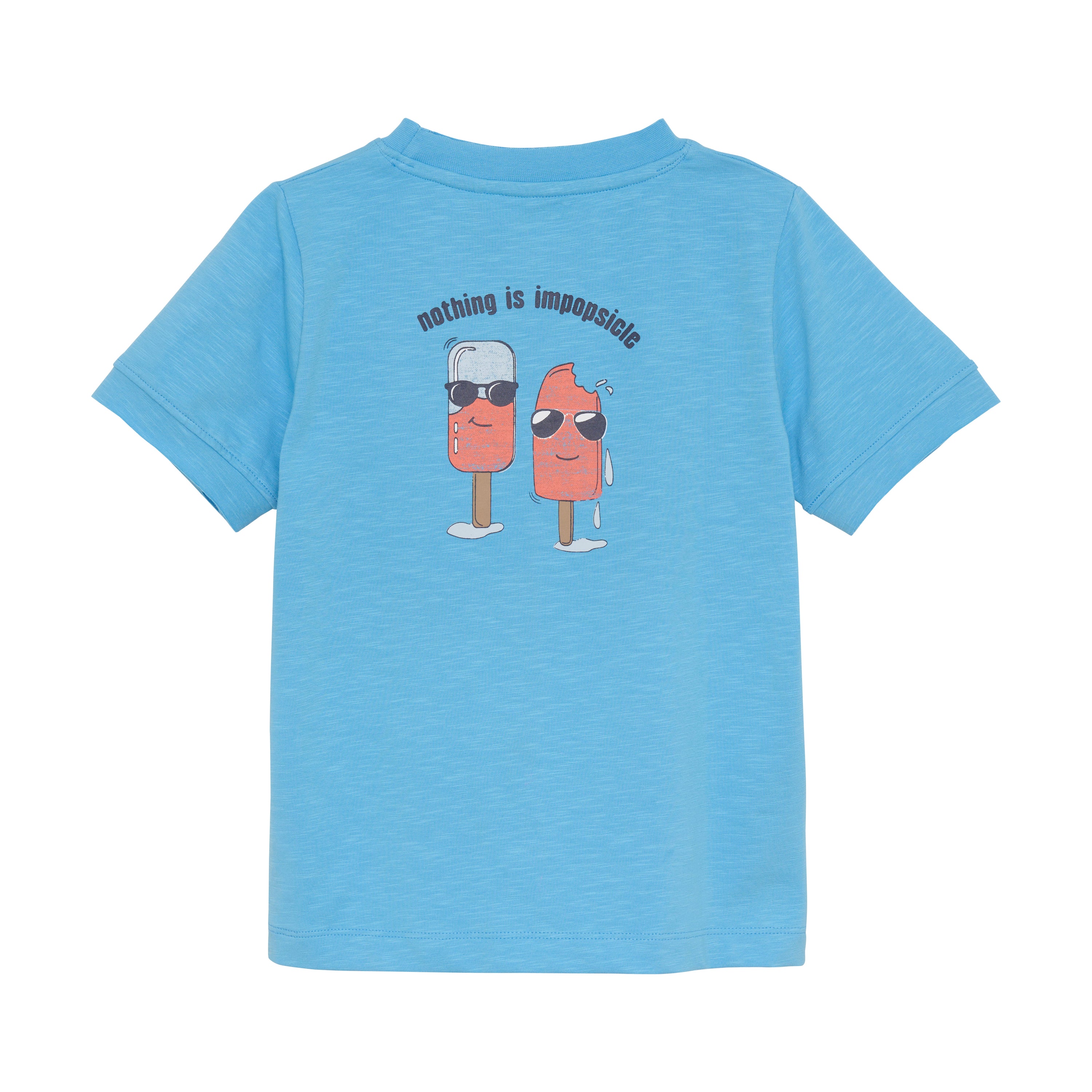 Ice Cream Print T-Shirt - Bonnie Blue