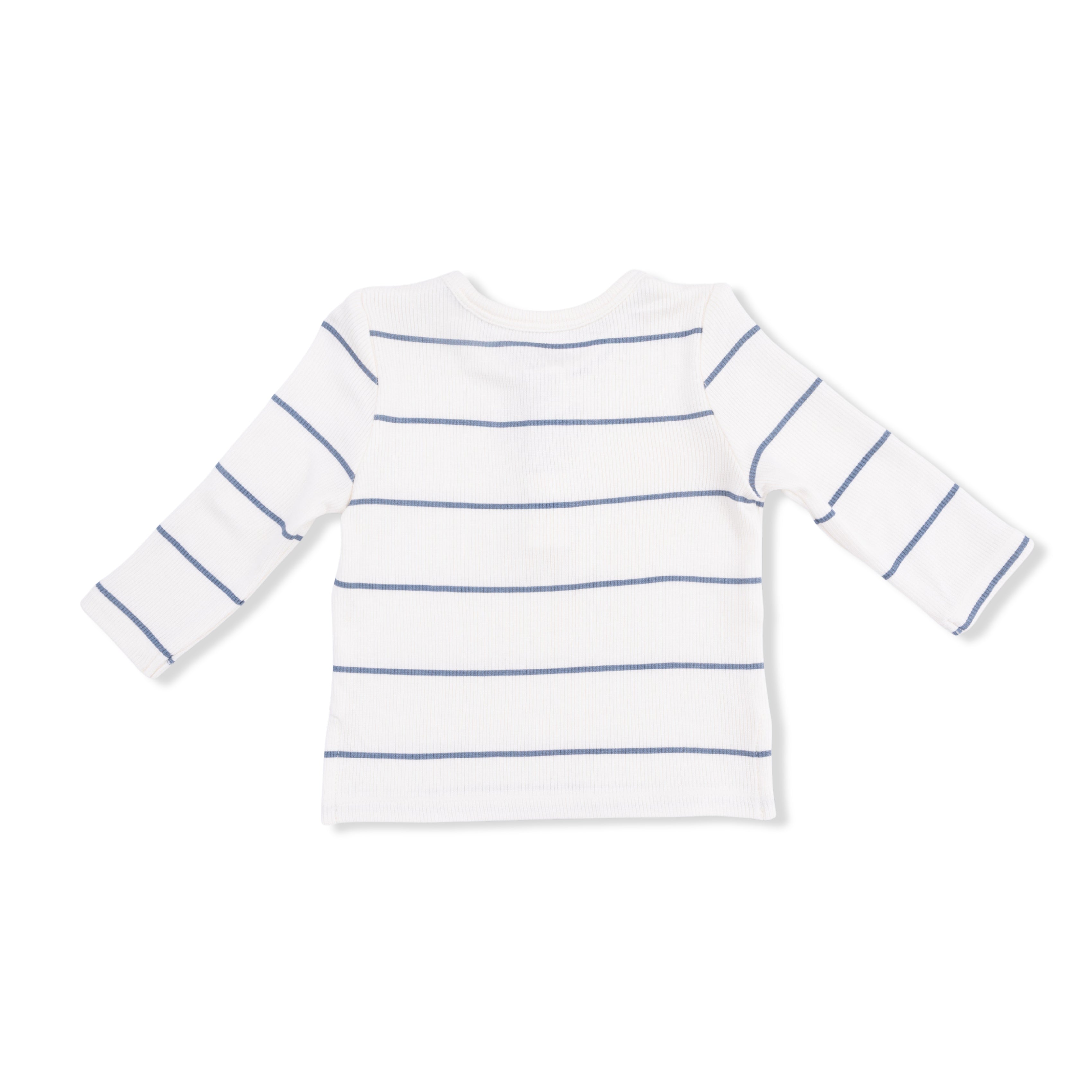 Long Sleeve Henley and Pant - Vintage Stripe