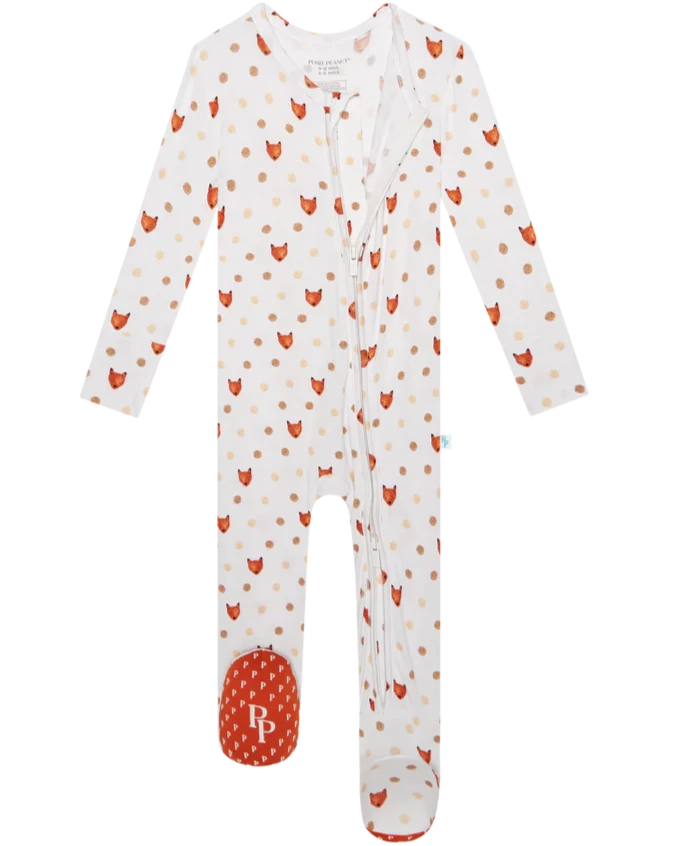 Lionel Zippered Footie - Natural