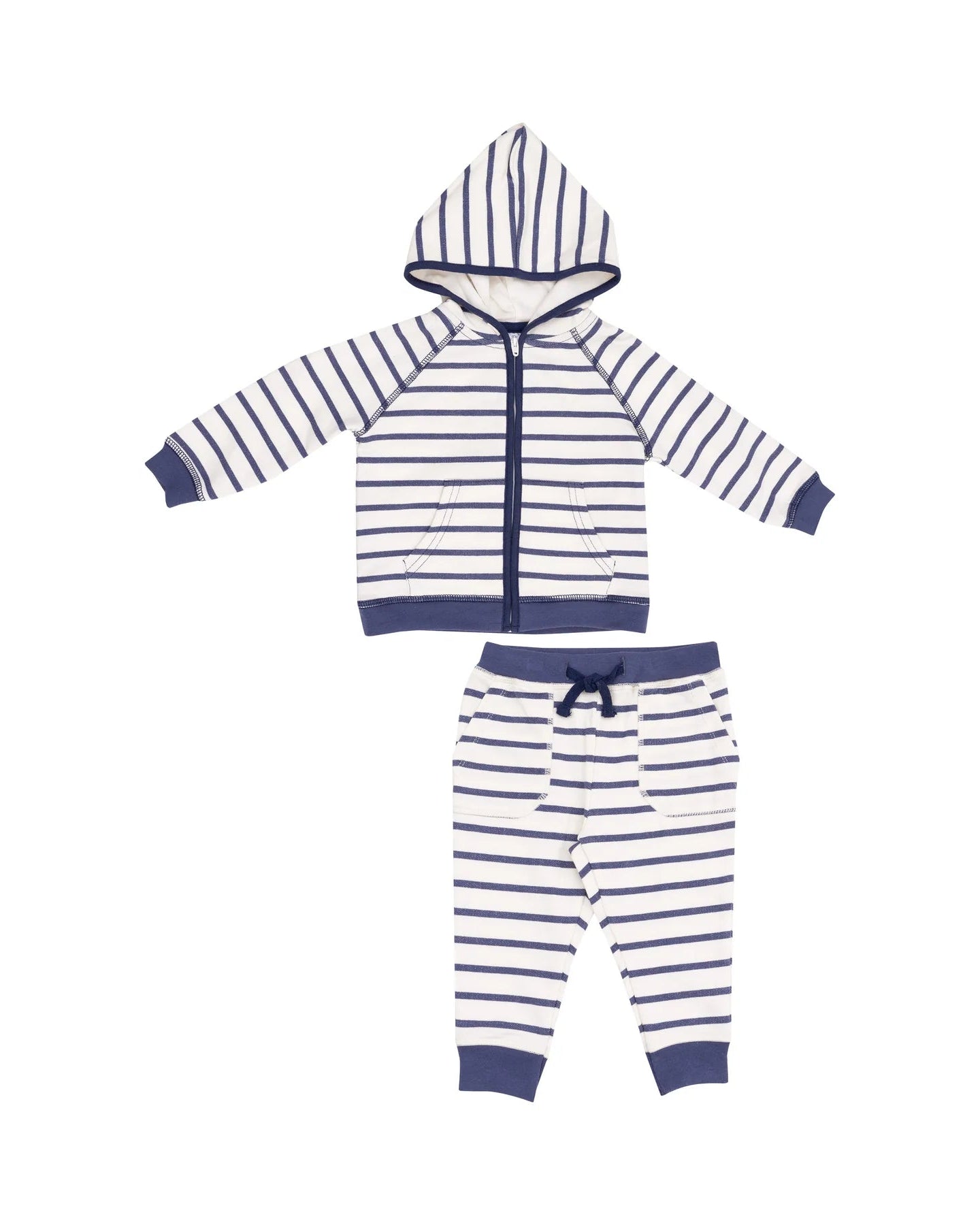 French Terry Hoodie and Jogger - Navy