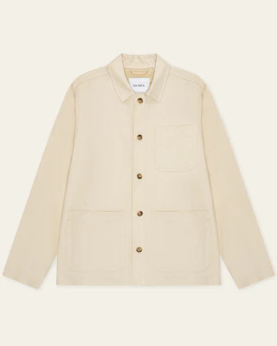 Herringbone Overshirt - Ivory