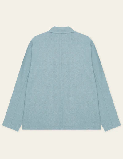 Linen Overshirt - Faded Denim Blue