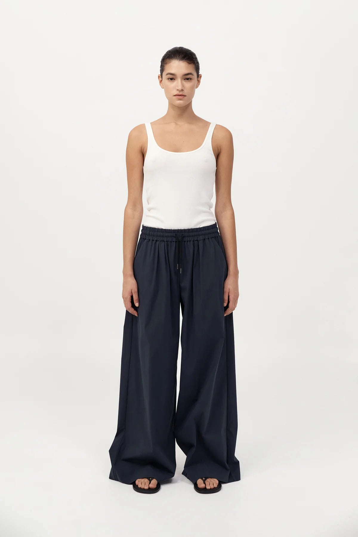 Everyday Drawstring Pants - Dark Ink