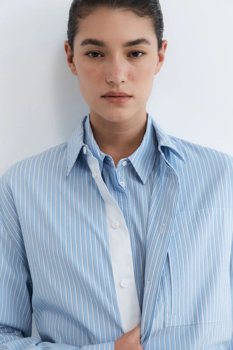 Classic Shirt - Pale Blue Stripe