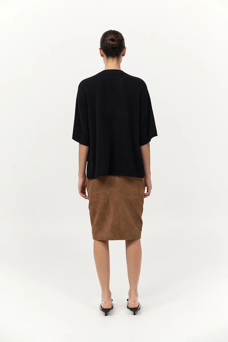 Cashmere Copain Tee - Black