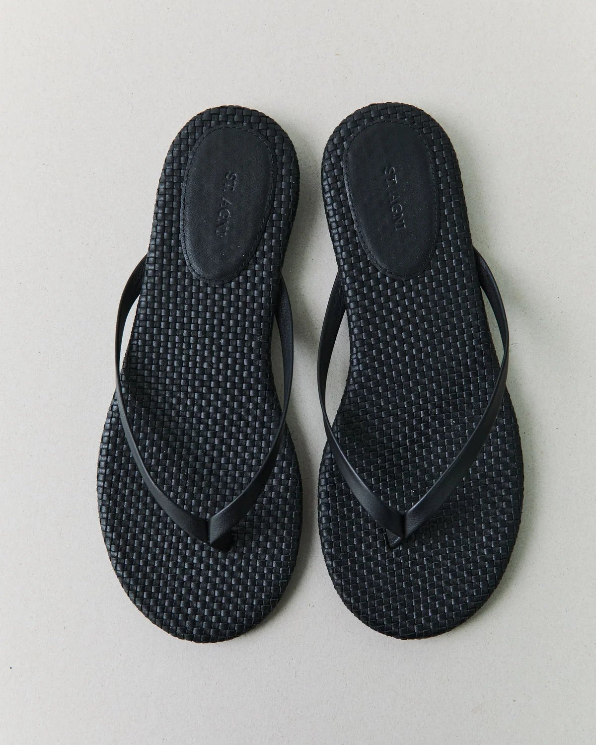 Woven Flip Flop - Black