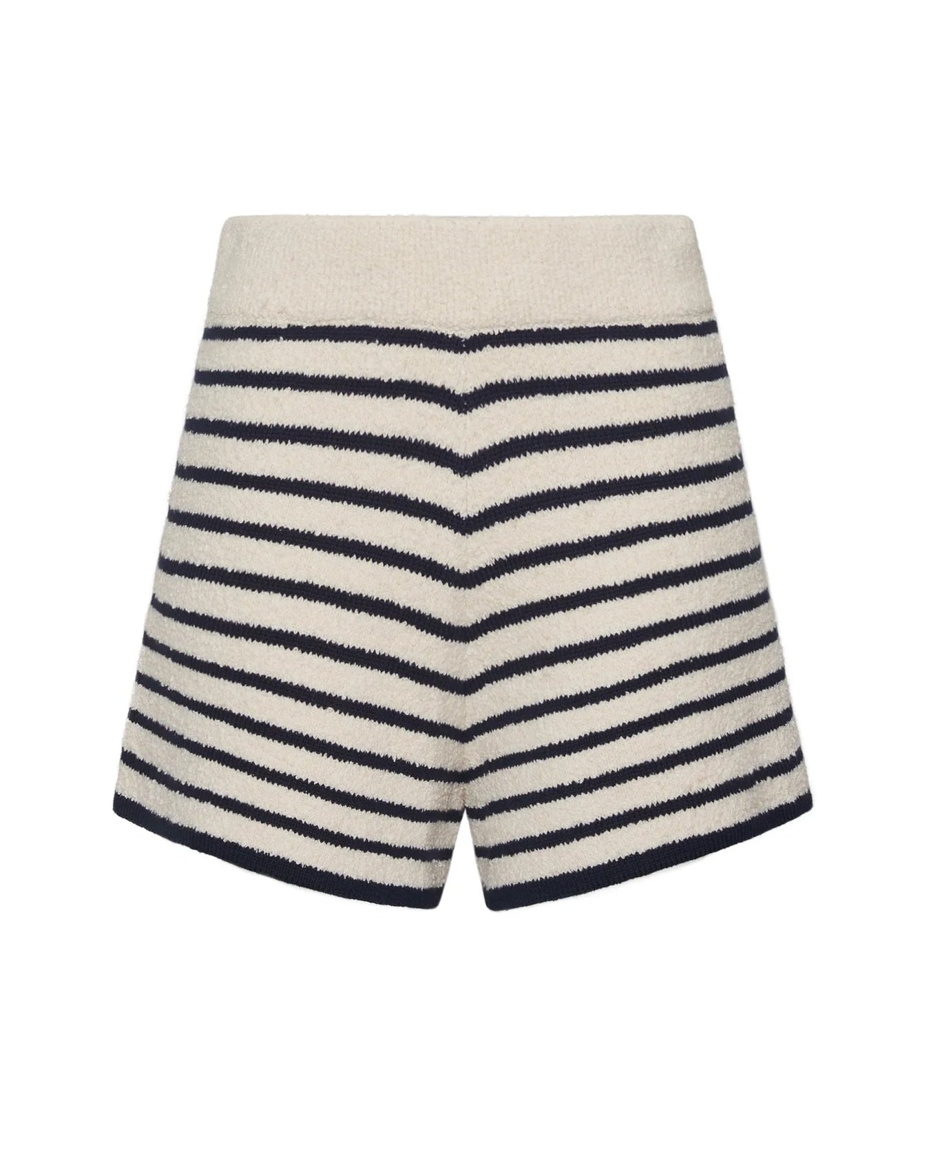 Raya Short - Ivory/Navy Stripe