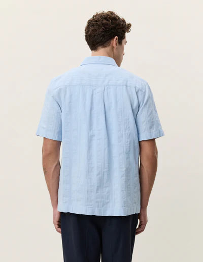 Structured SS Shirt - Skyway Blue