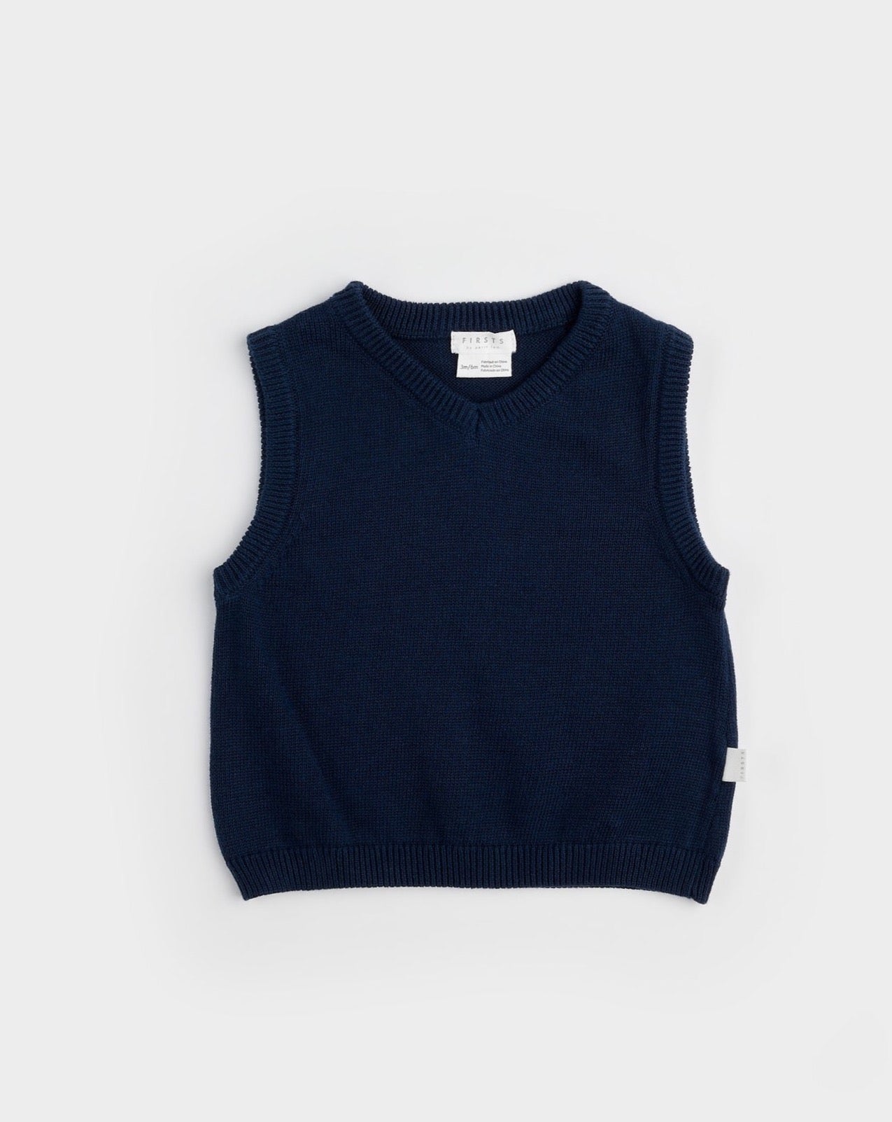 Dress Blue Sweater Knit Vest