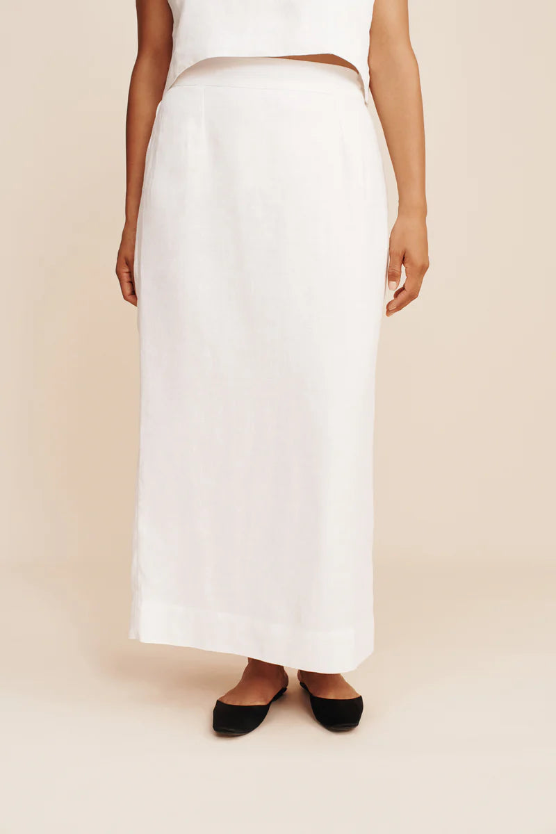 Emma Pencil Skirt - Ivory