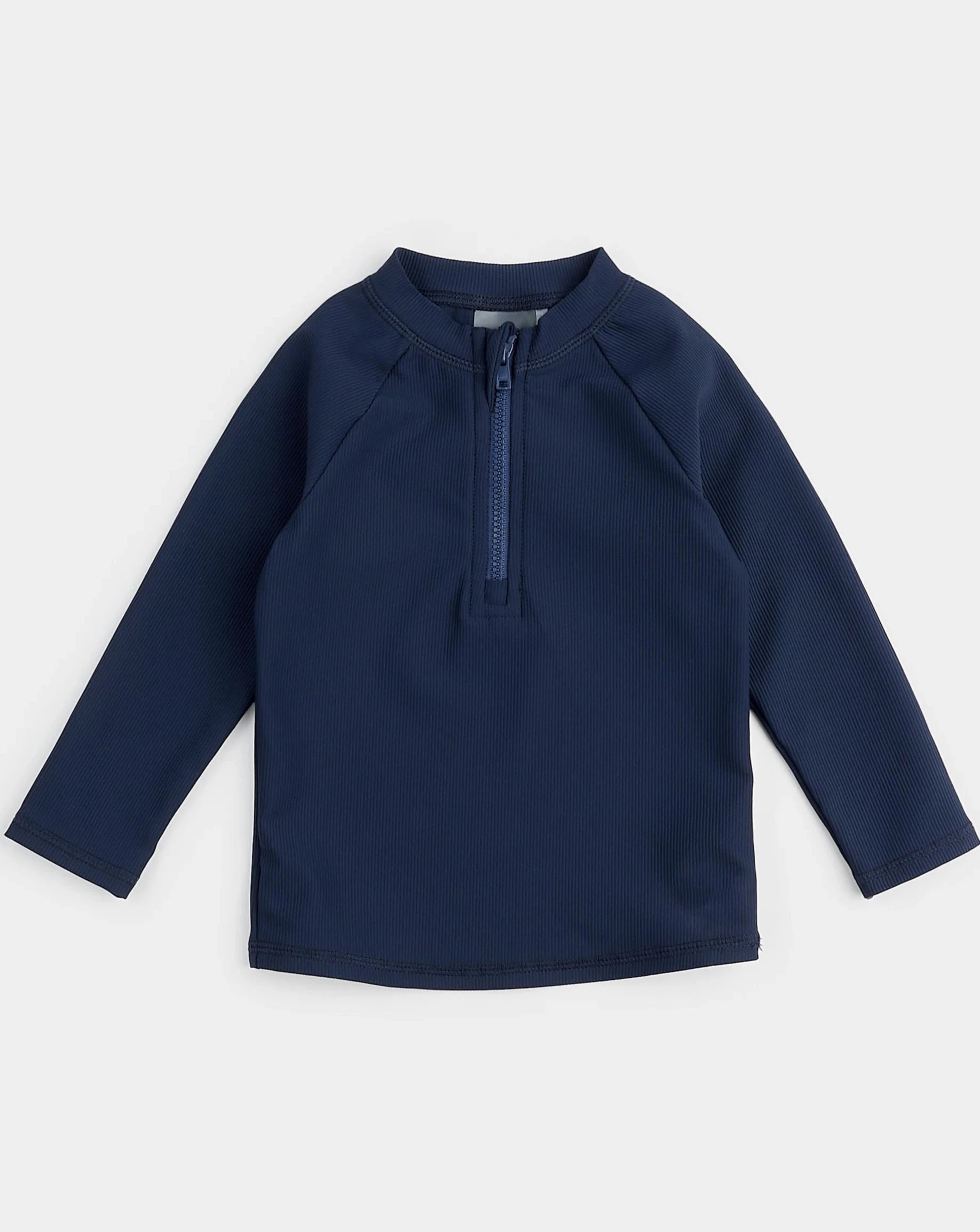 Long-Sleeve Navy Ribbed Rashguard