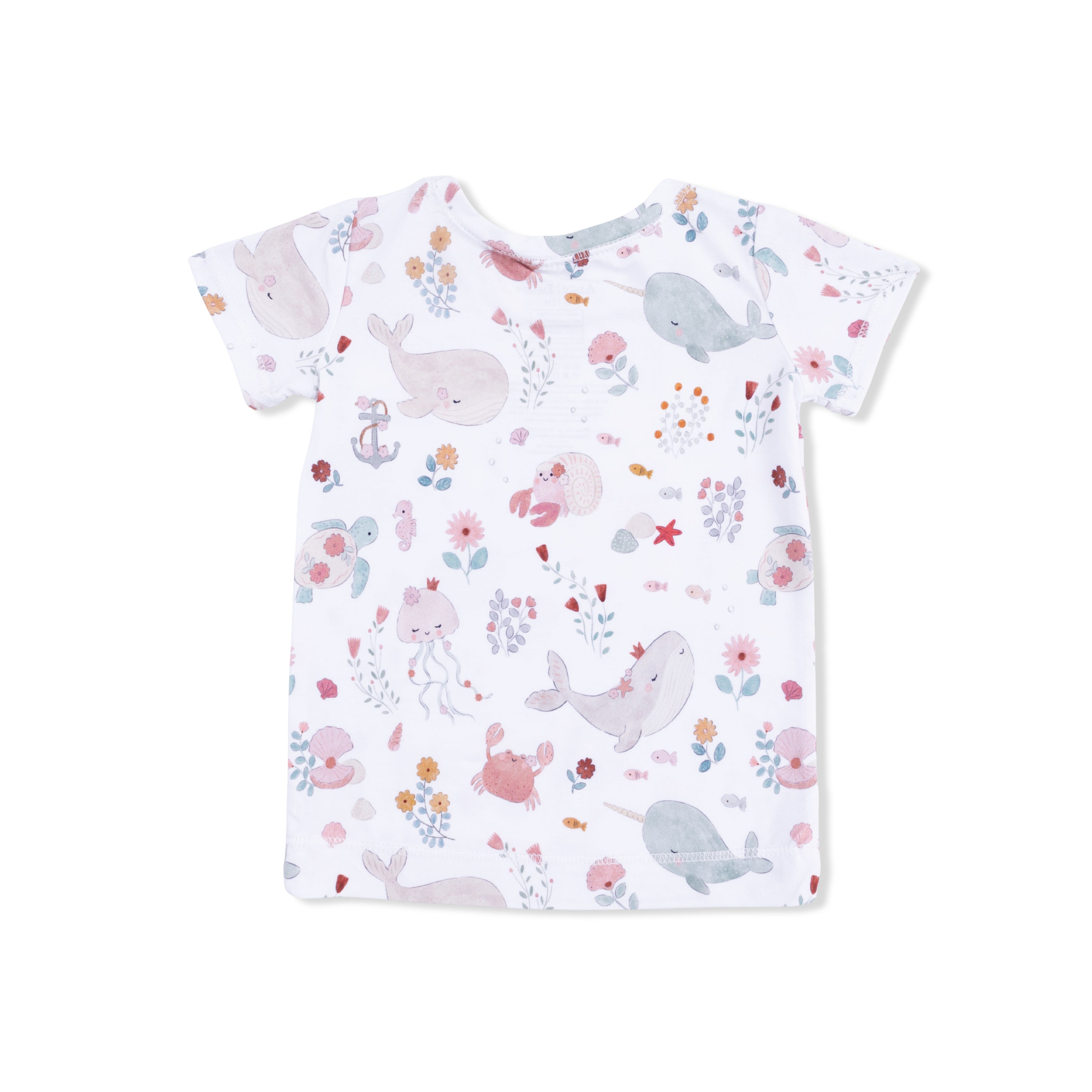 Short Sleeve Loungewear Set - Garden Sea Creatures