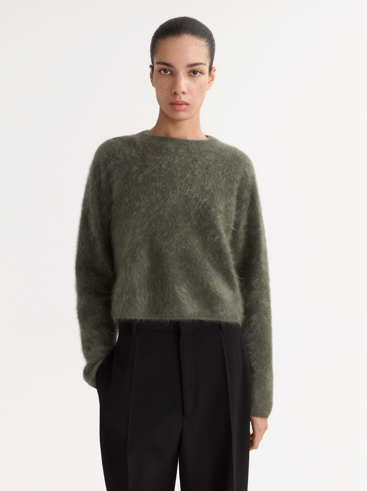 Brushed Crewneck - Olive