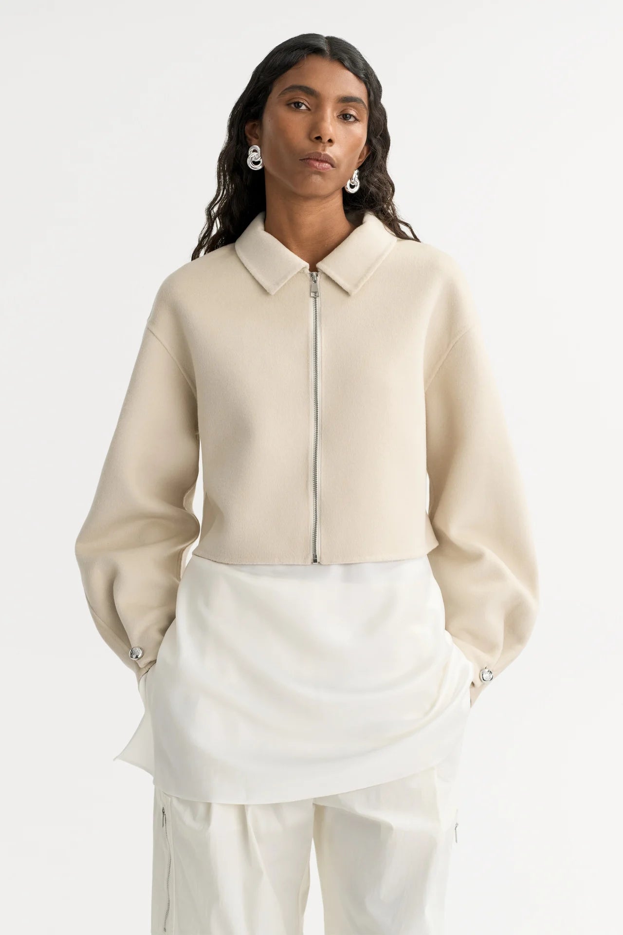 Zip Jacket - Cream