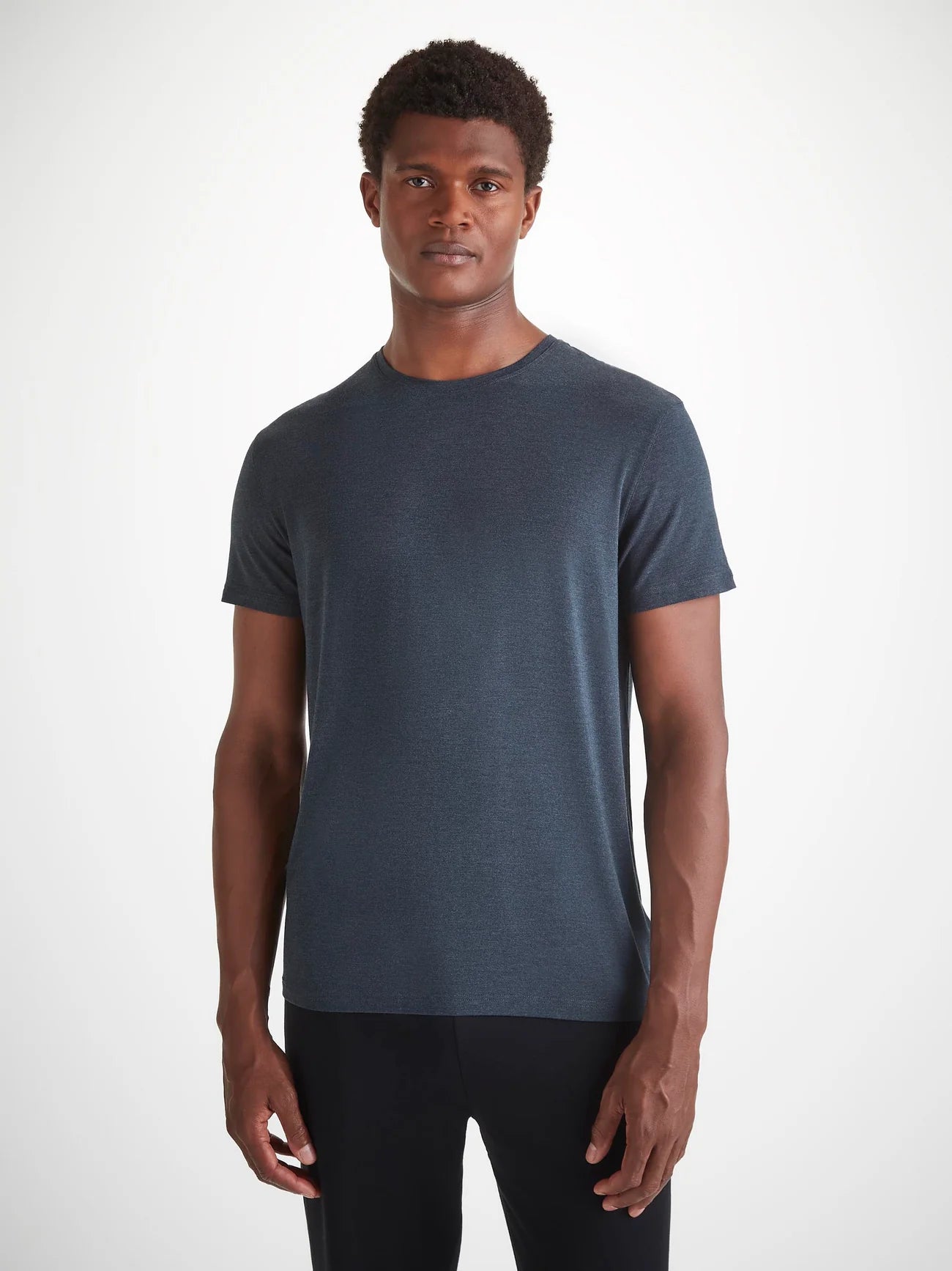 Marlowe Micro Modal Stretch T-Shirt - Anthracite Marl