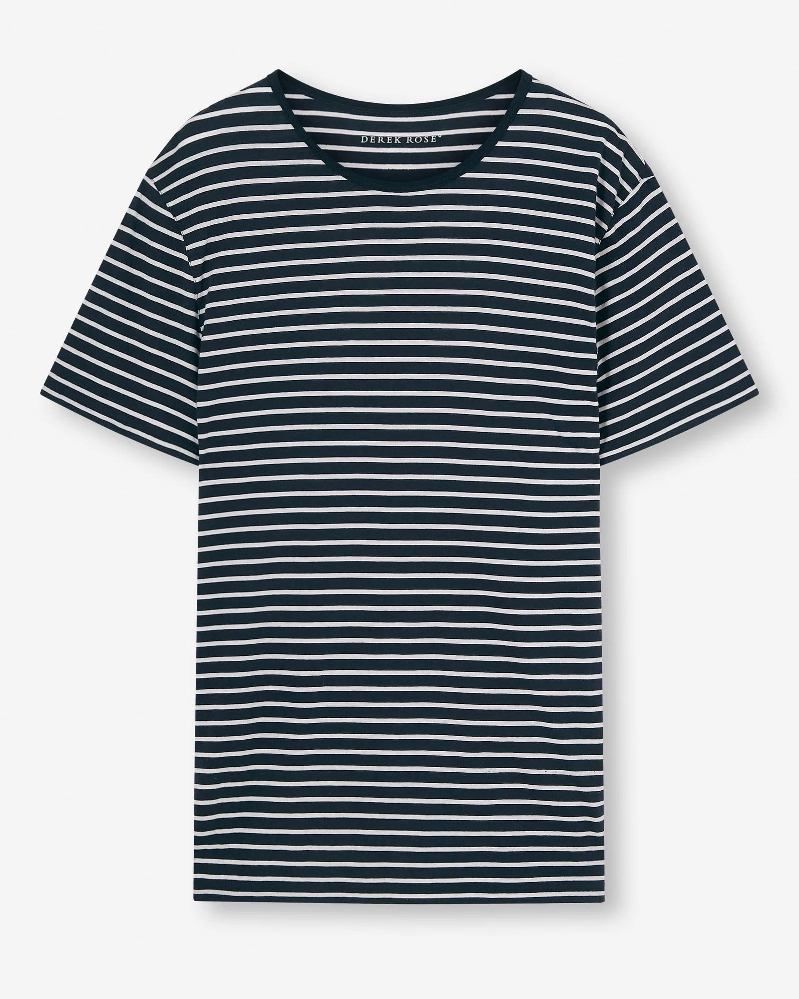 Ryder Pima Cotton T-Shirt - Navy/White