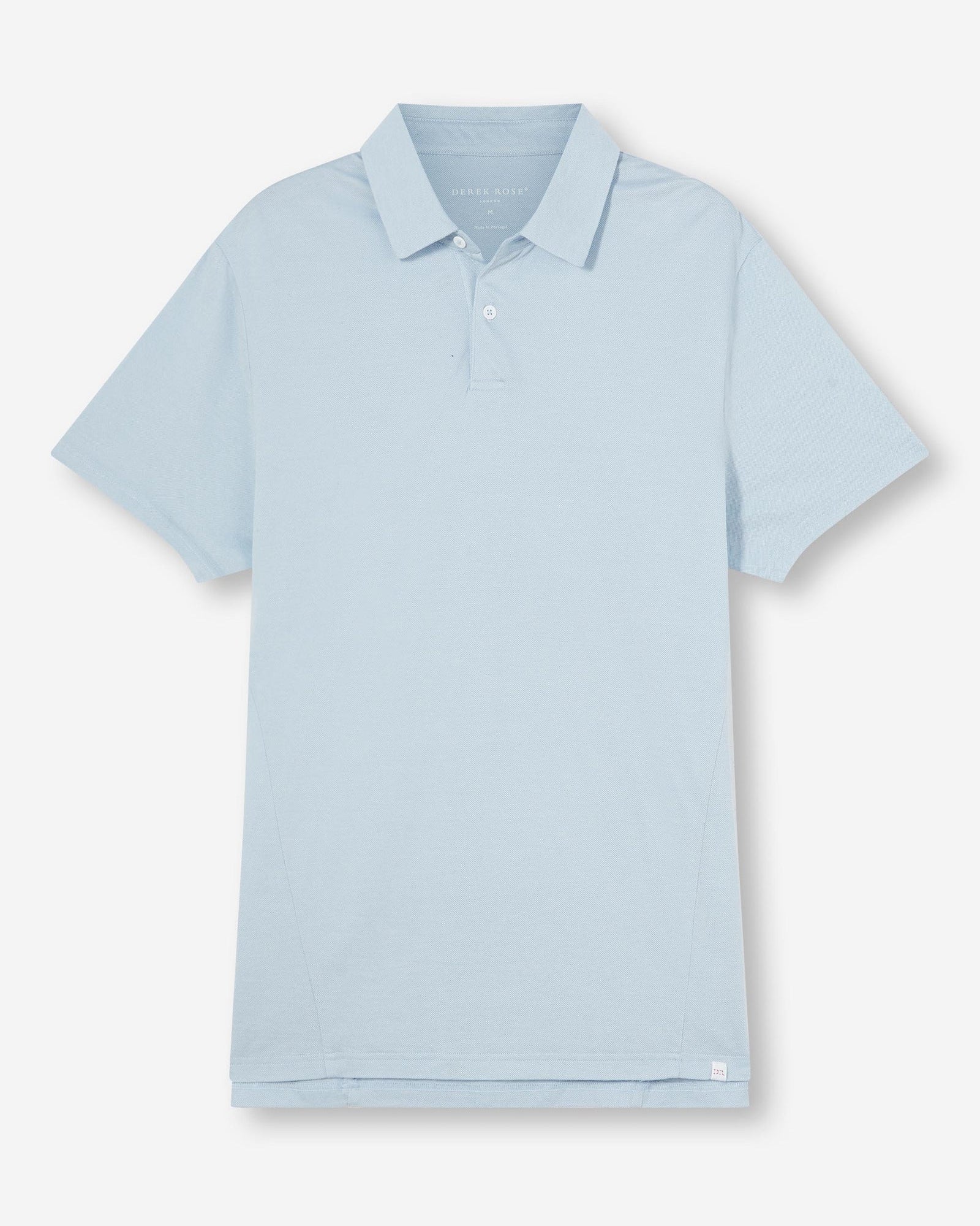 Ramsay Pique Cotton Lyocell Polo - Sky