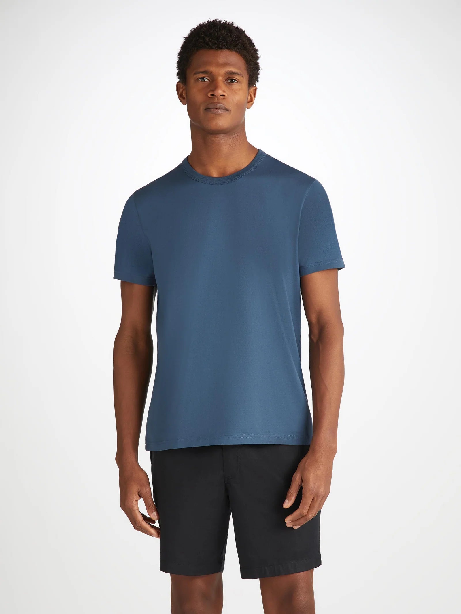 Barny Pima Cotton T-Shirt - Denim