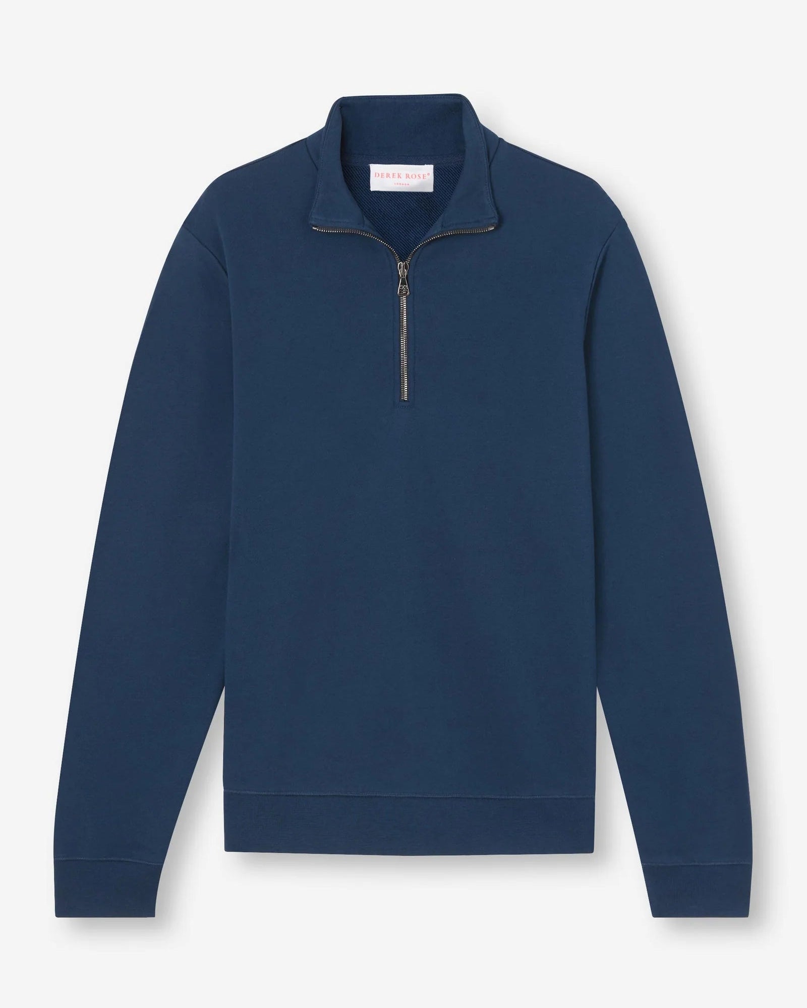 Quinn Cotton Modal Half Zip Sweatshirt - Navy