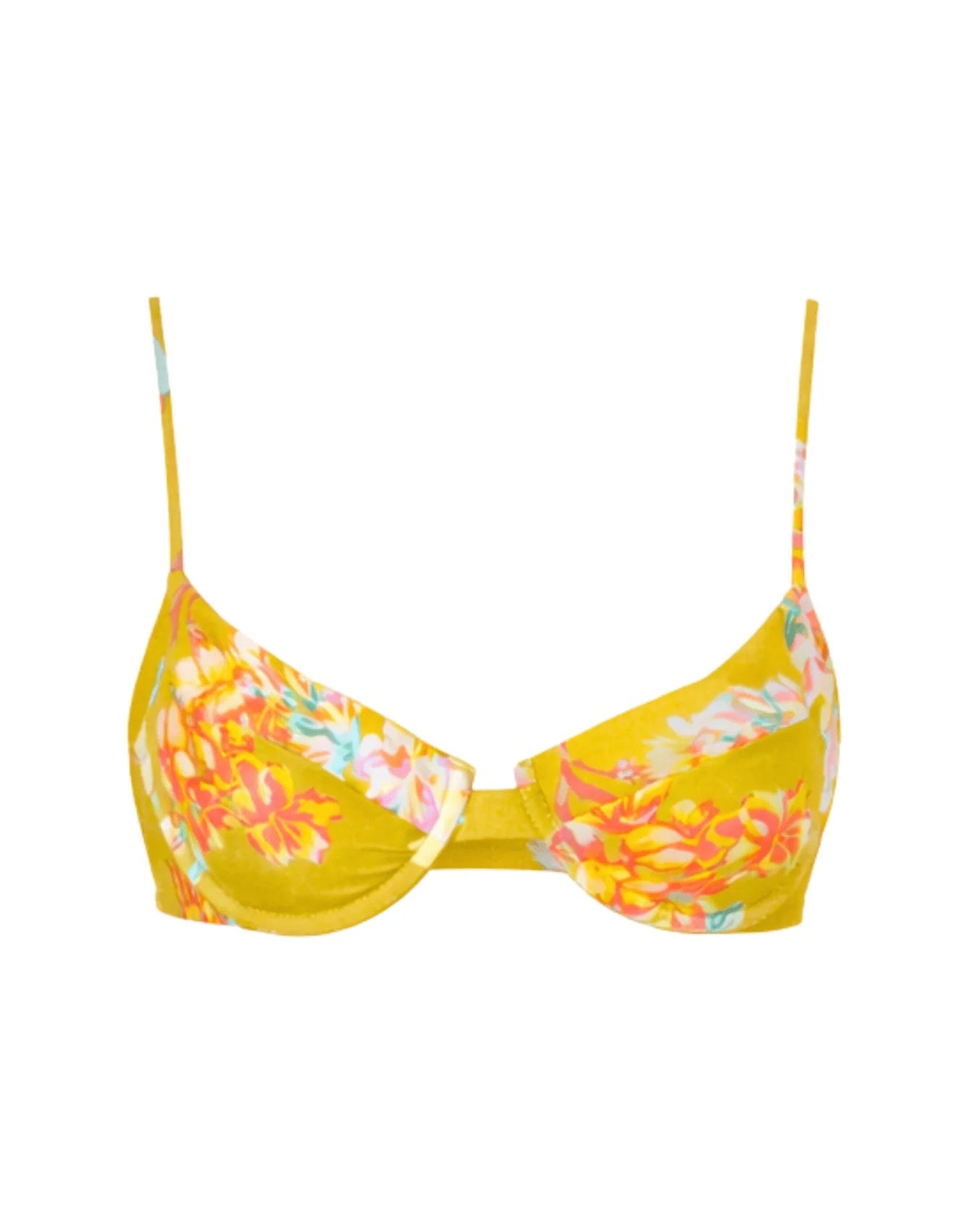 Lulu Top - Chartreuse Floral