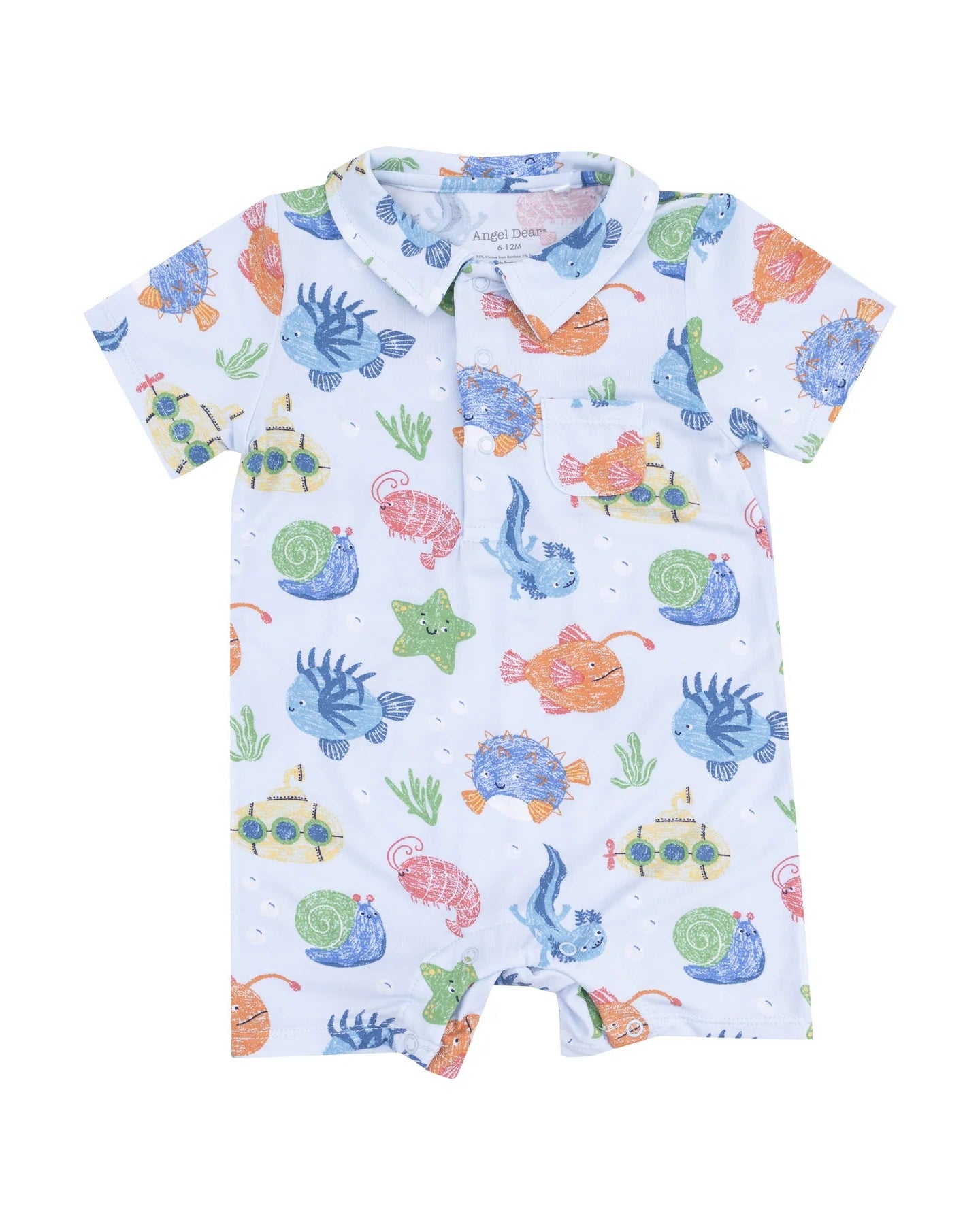 Polo Shortie - Cute Ocean Creatures