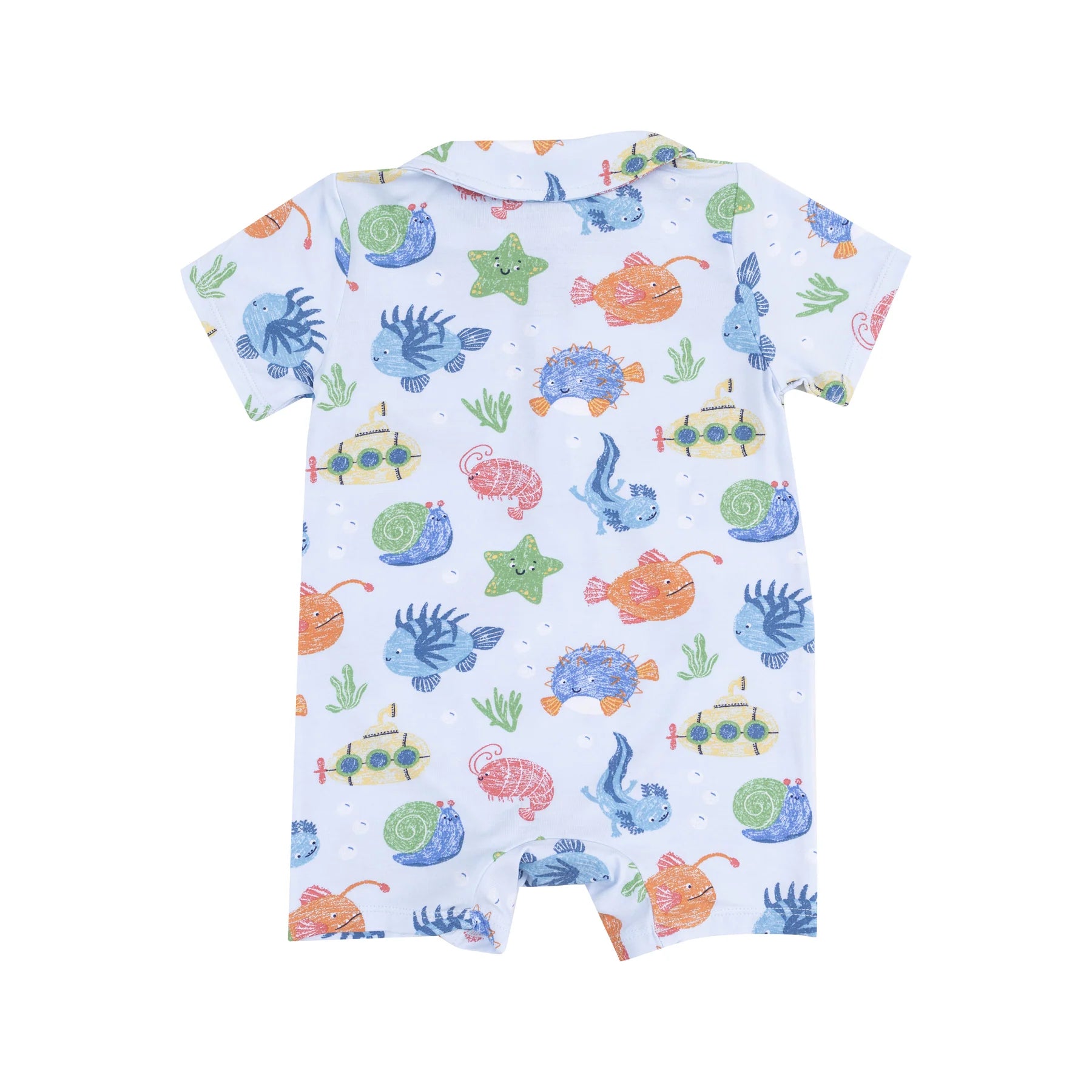 Polo Shortie - Cute Ocean Creatures