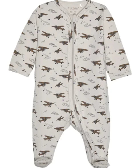 Nightsuit with Feet - India Ink