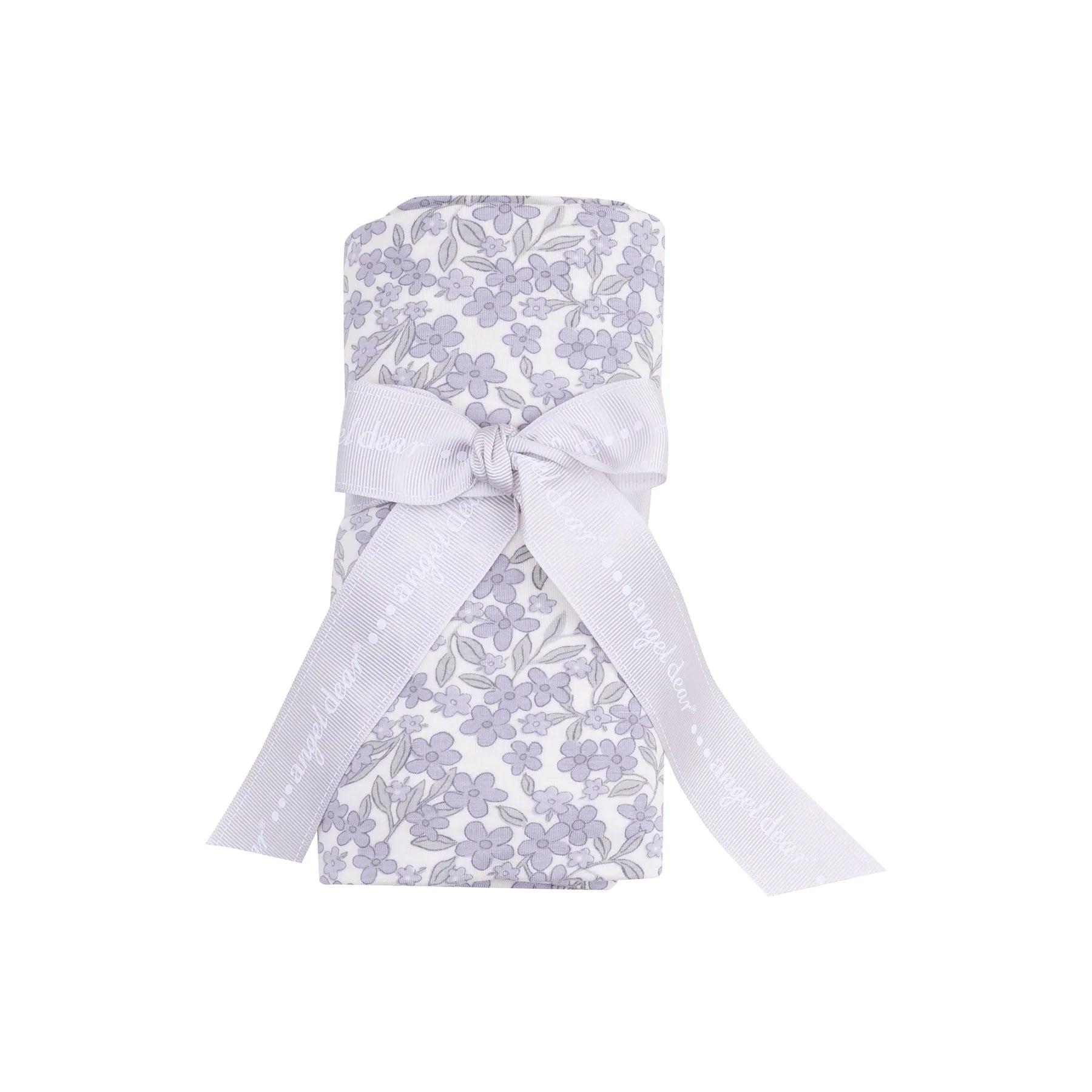 2 Way Zipper Ruffle Back Footie and Swaddle Blanket Set - Forget Me Not Floral