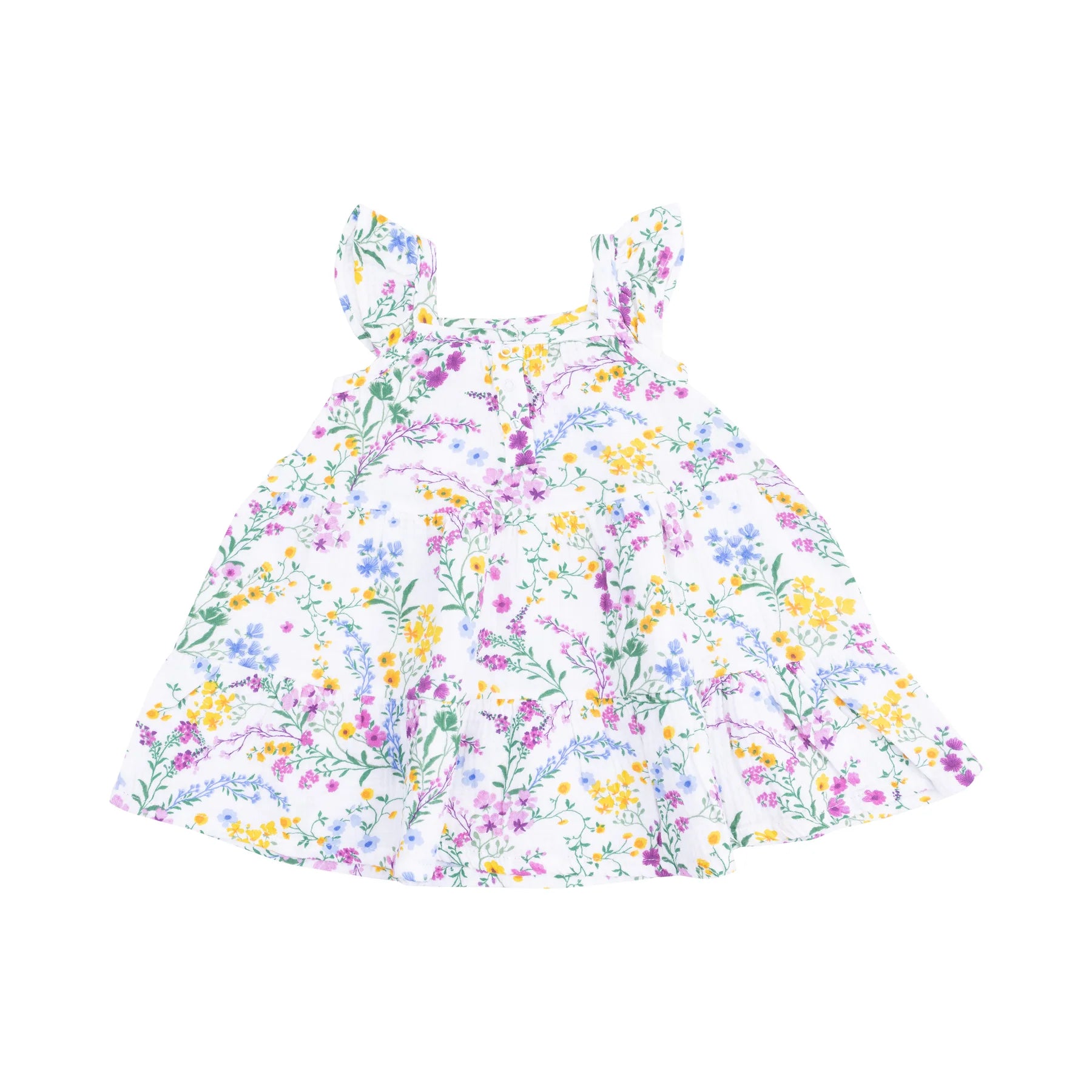 Floral Twirly Sundress & Diaper Cover - Cottage Climbing