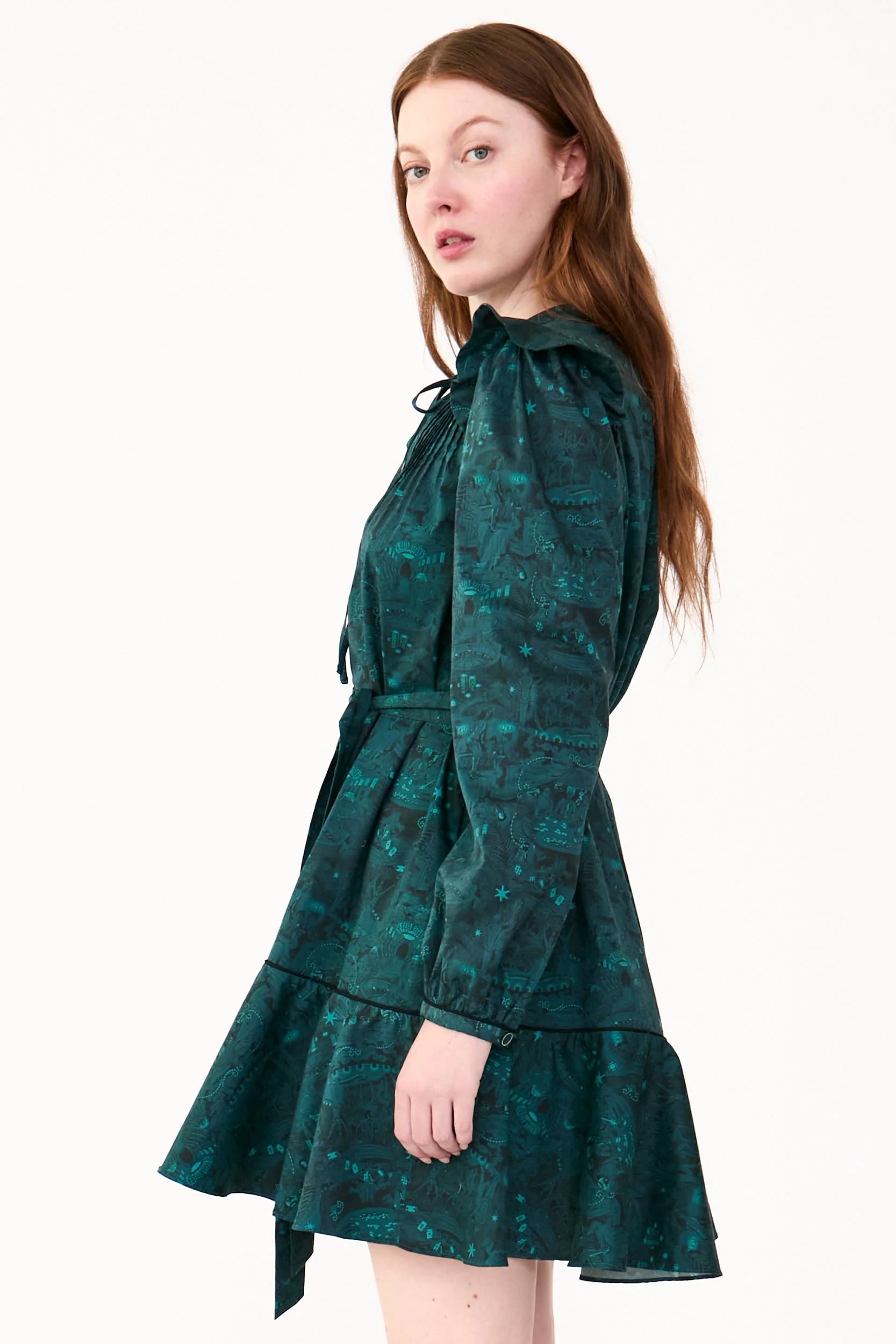 Laura Dress - Casino Toile