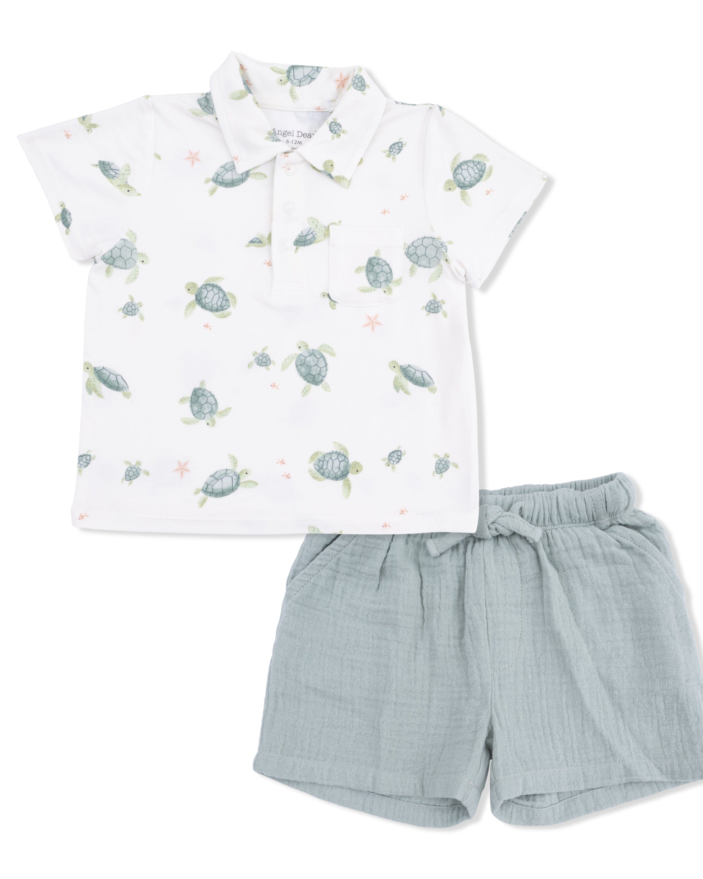 Polo with Casual Short - Sea Turtles