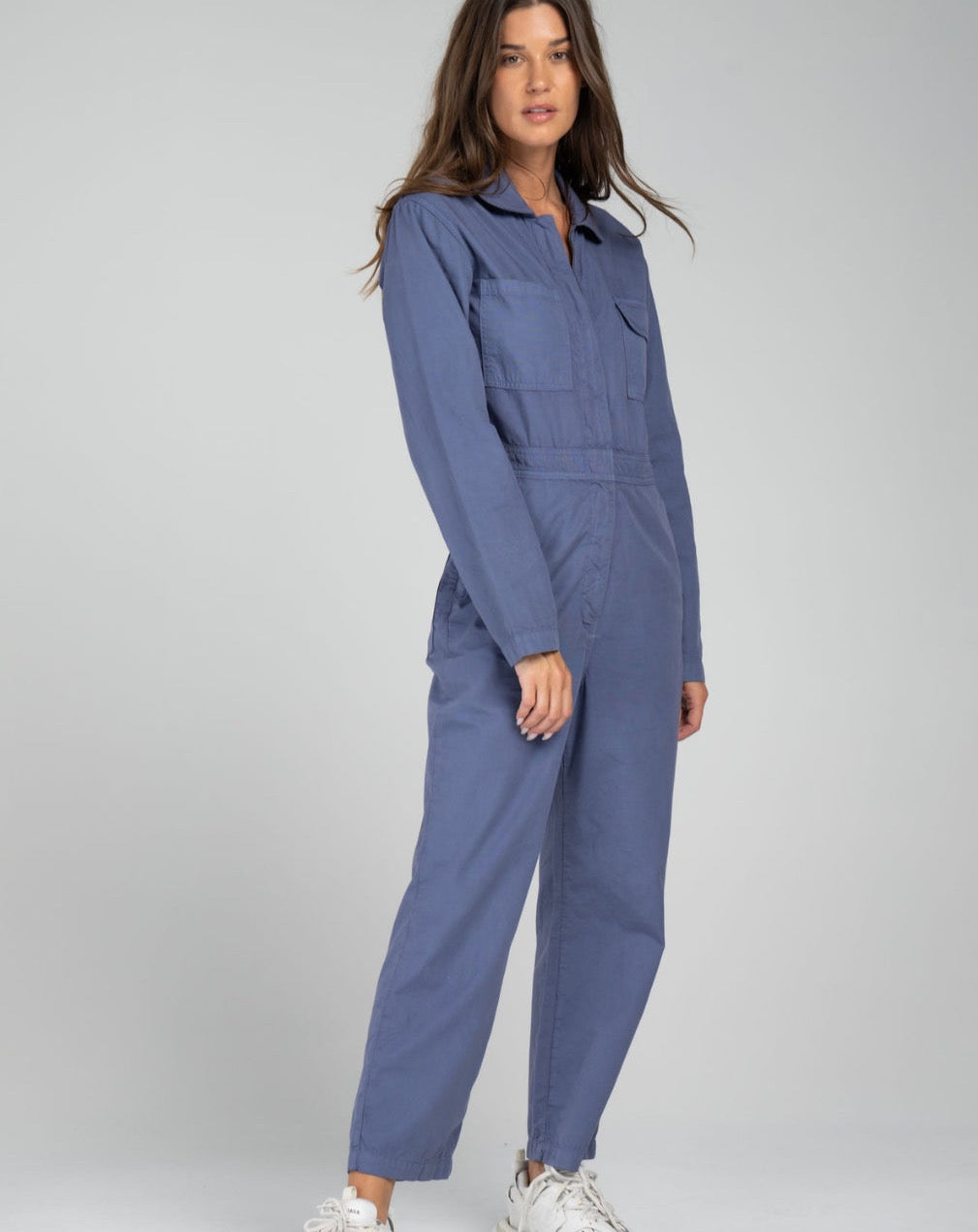 Rivet Utility Looker Jumpsuit - Periwinkle