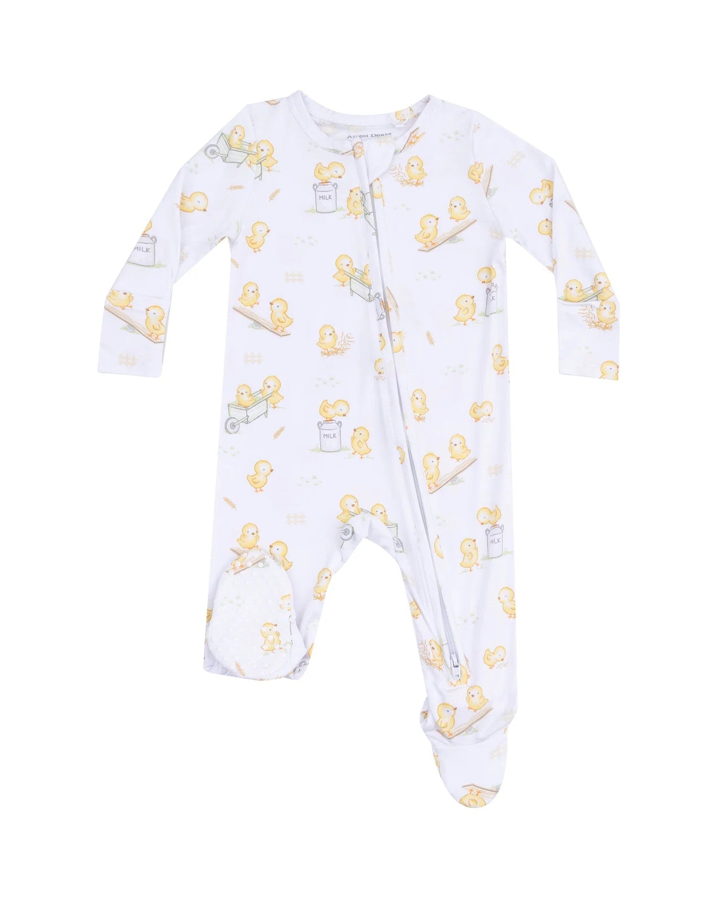 2 Way Zipper Footie - Baby Chicks