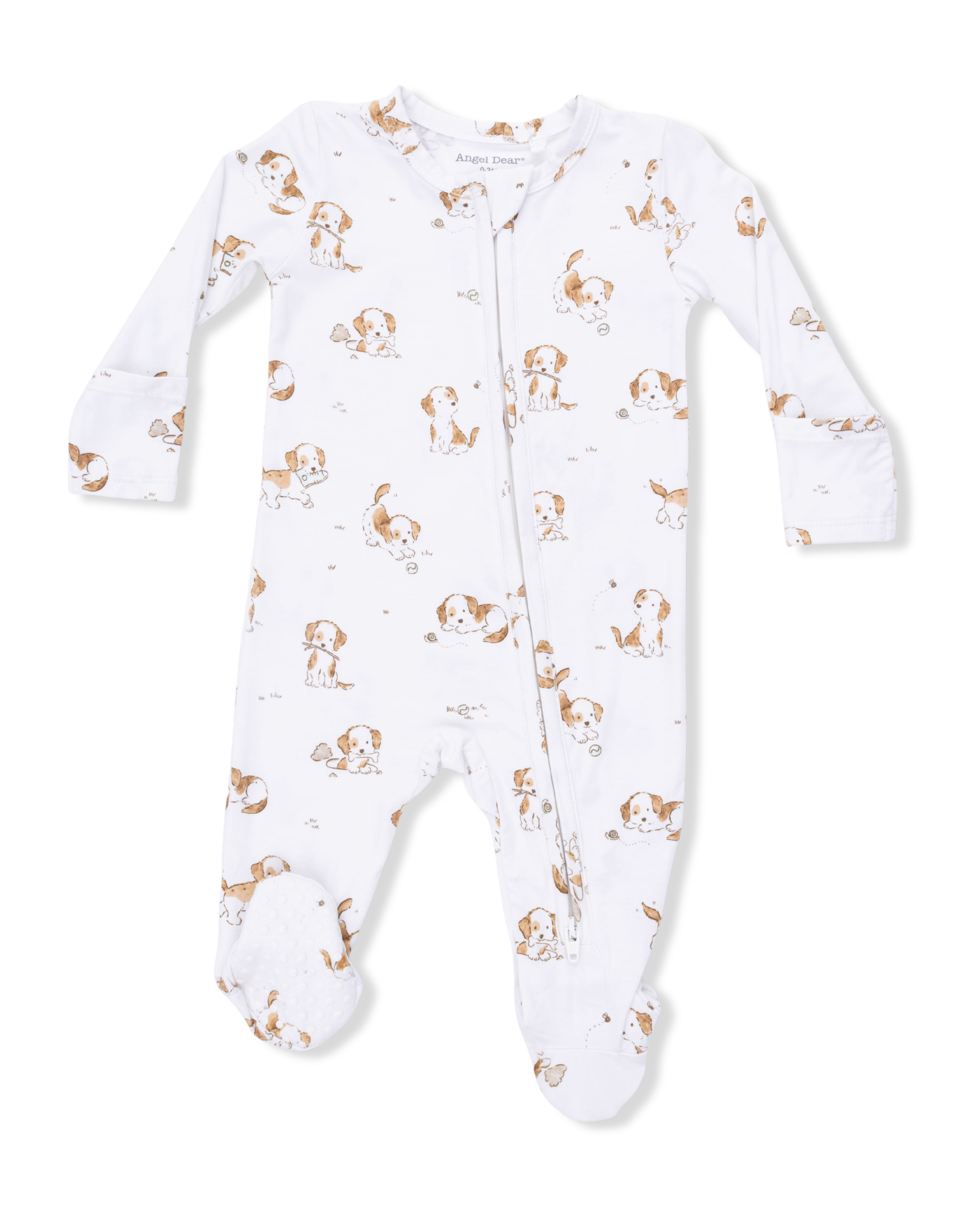 2 Way Zipper Footie - Explorer Puppy