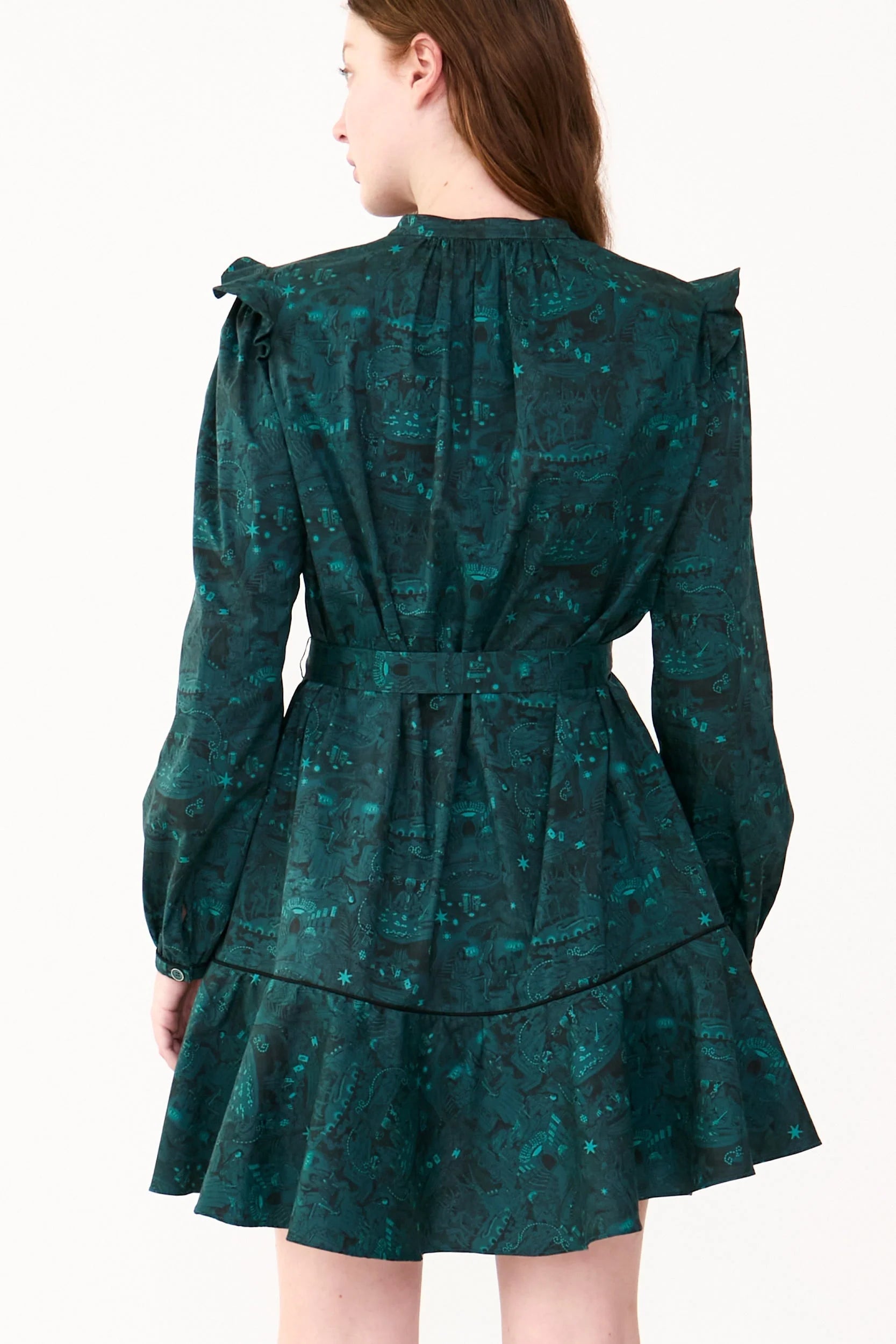 Laura Dress - Casino Toile