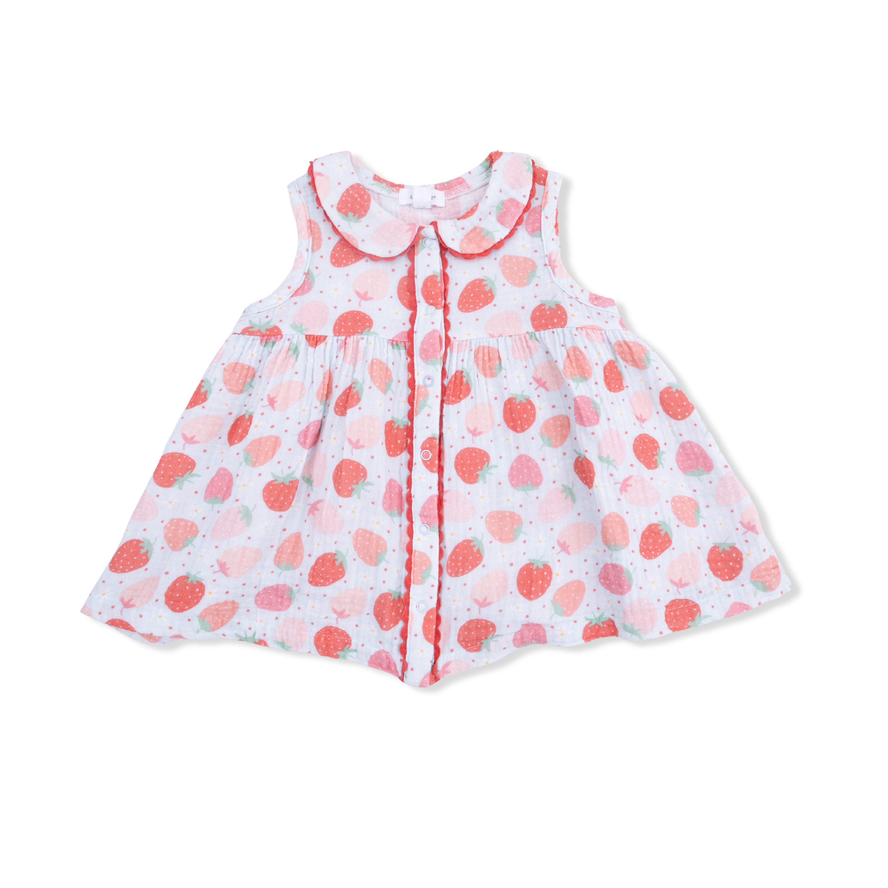 Jill Dress Sleeveless with Bloomer - Strawberry Bliss