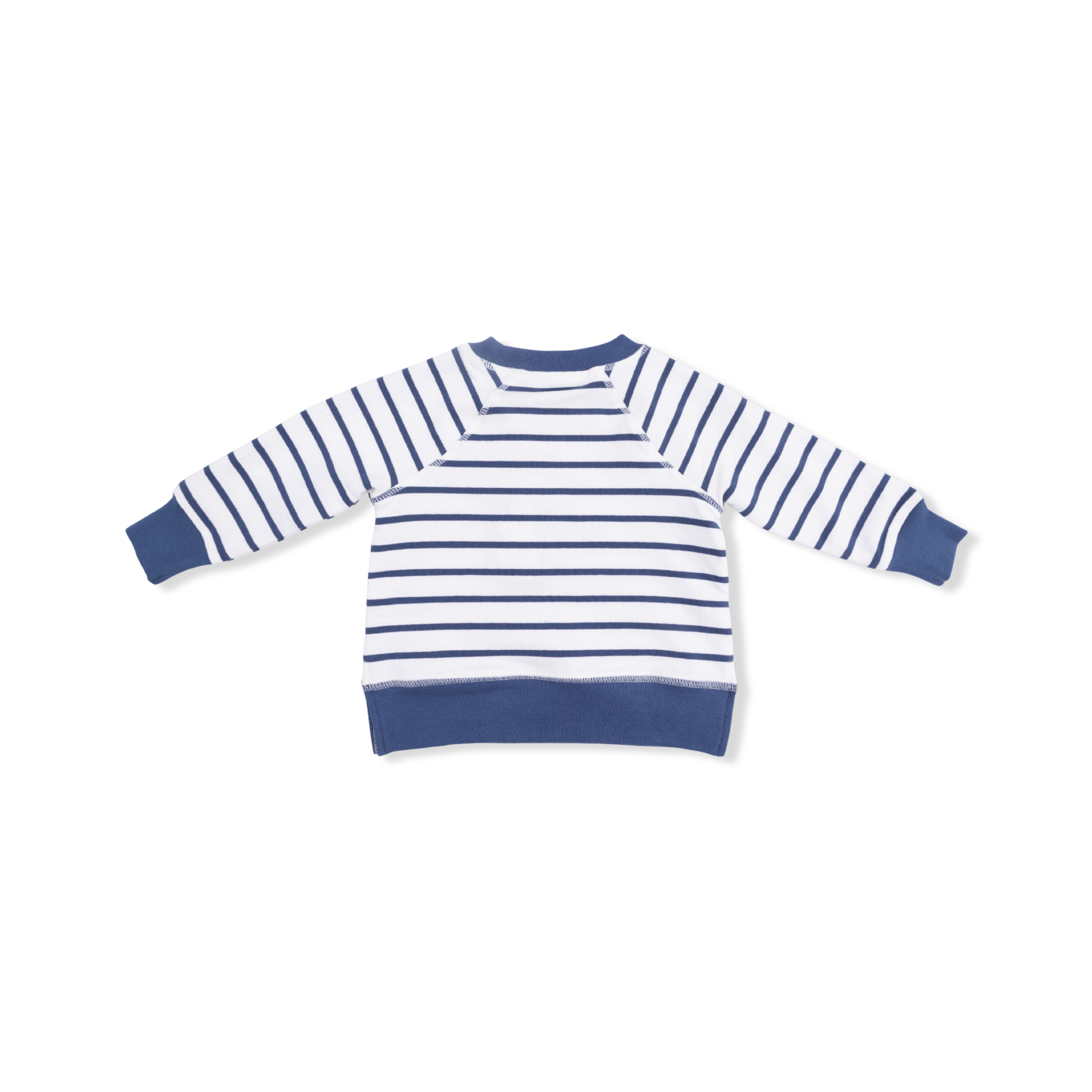 Raglan Sweatshirt and Everyday Short - Bubbly Sailboat French Terry and Oceana Blue