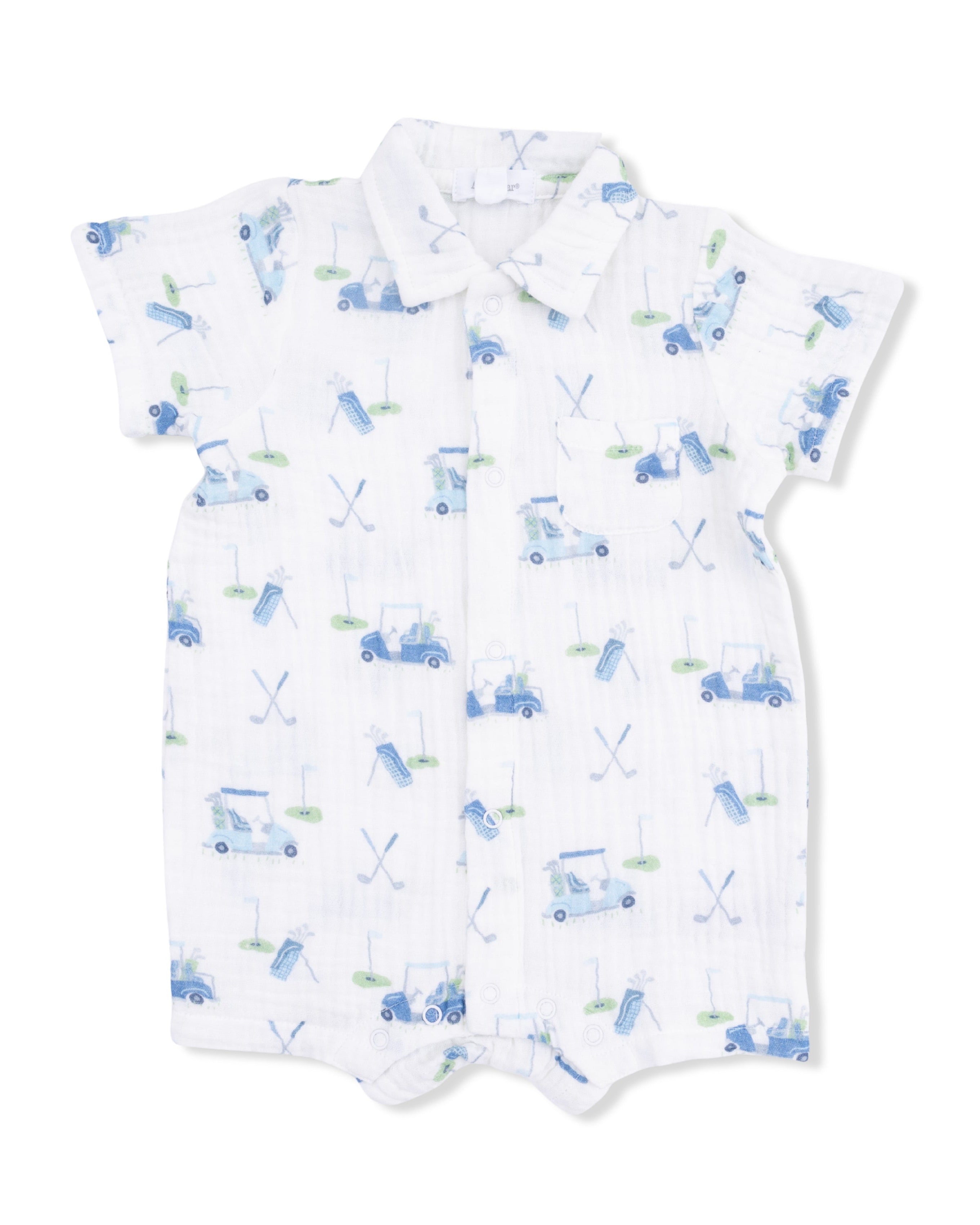 Polo Shortie - Baby Golf Carts Blue